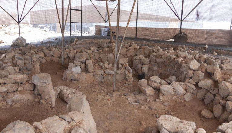 Trabajos en el yacimiento de Zonzamas. Foto: Juan Mateos