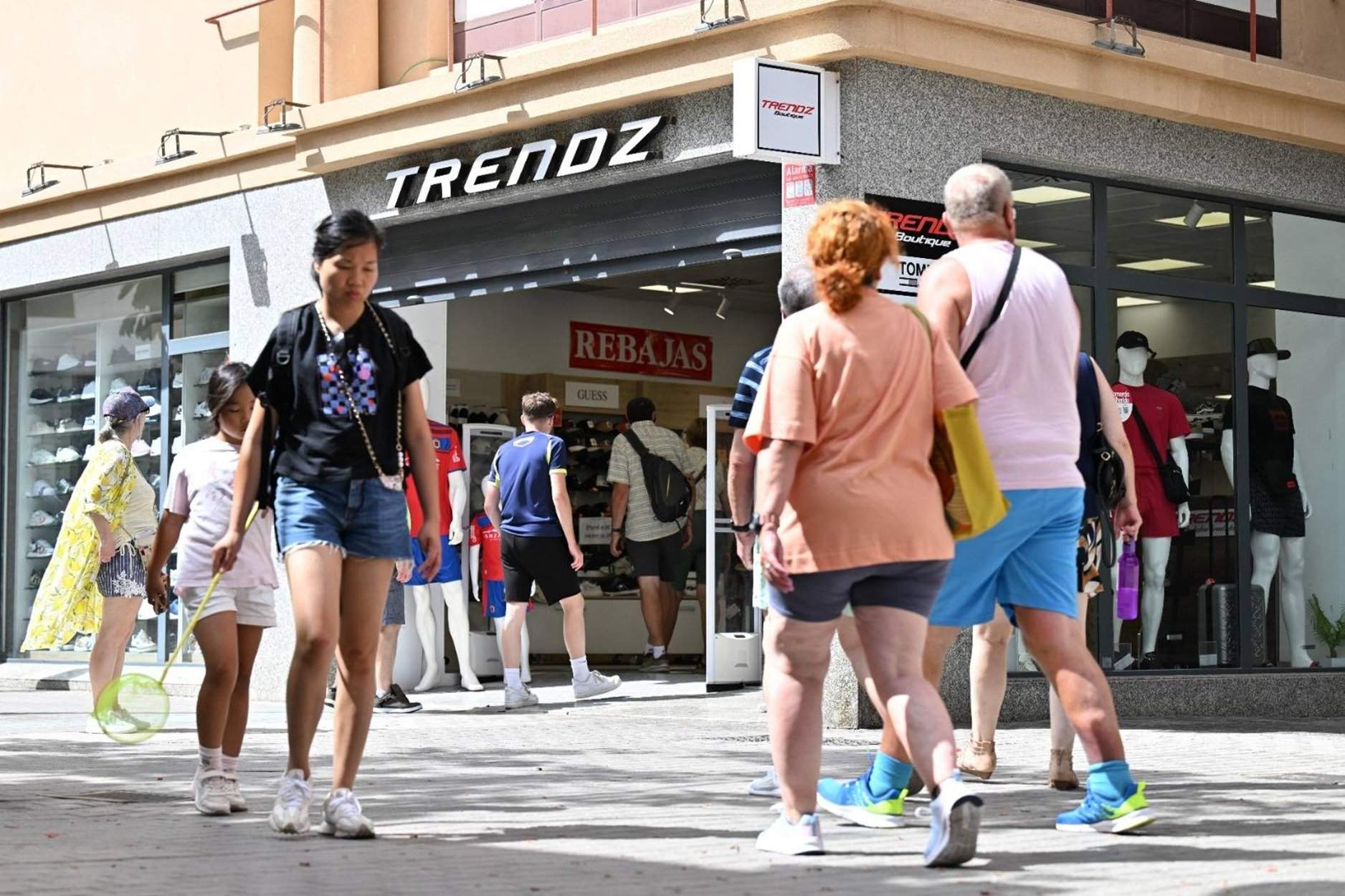 Calle Real de Arrecife el pasado domingo. Imagen facilitada por el Ayuntamiento de la capital isleña.