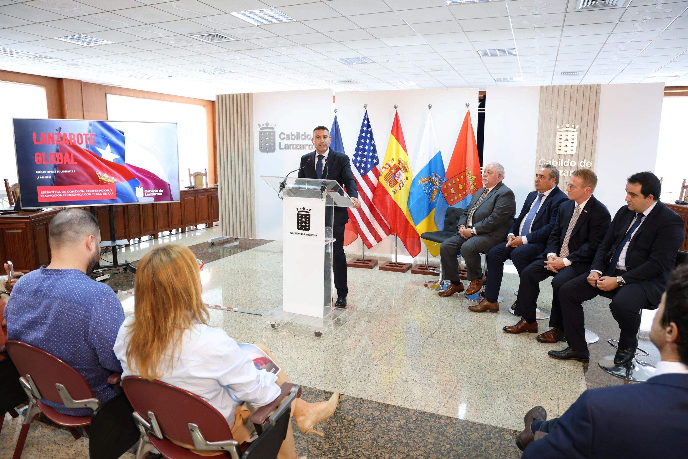 Rueda de prensa del presidente del Cabildo de Lanzarote