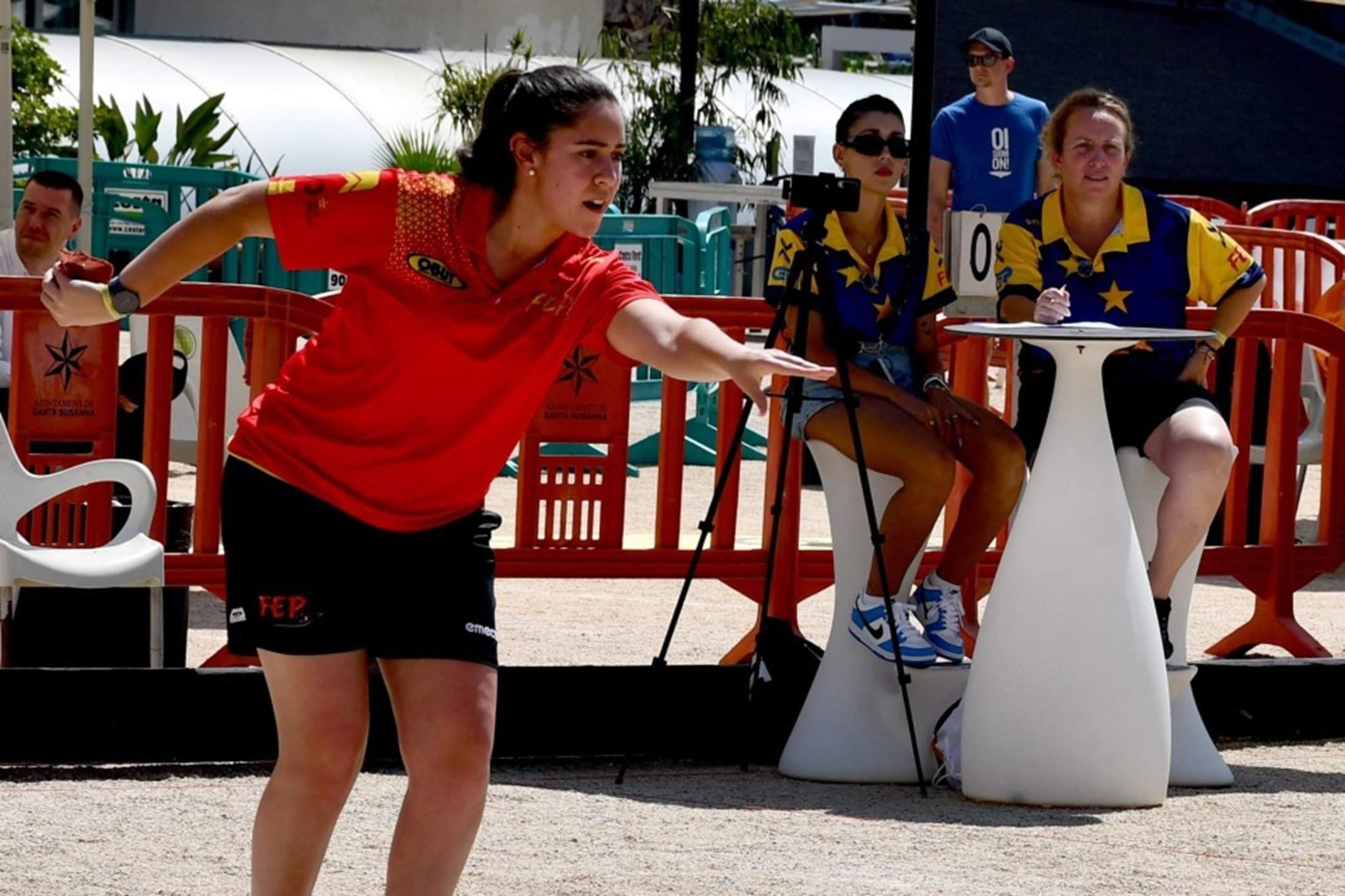 Sara Diaz Reyes durante un campeonato