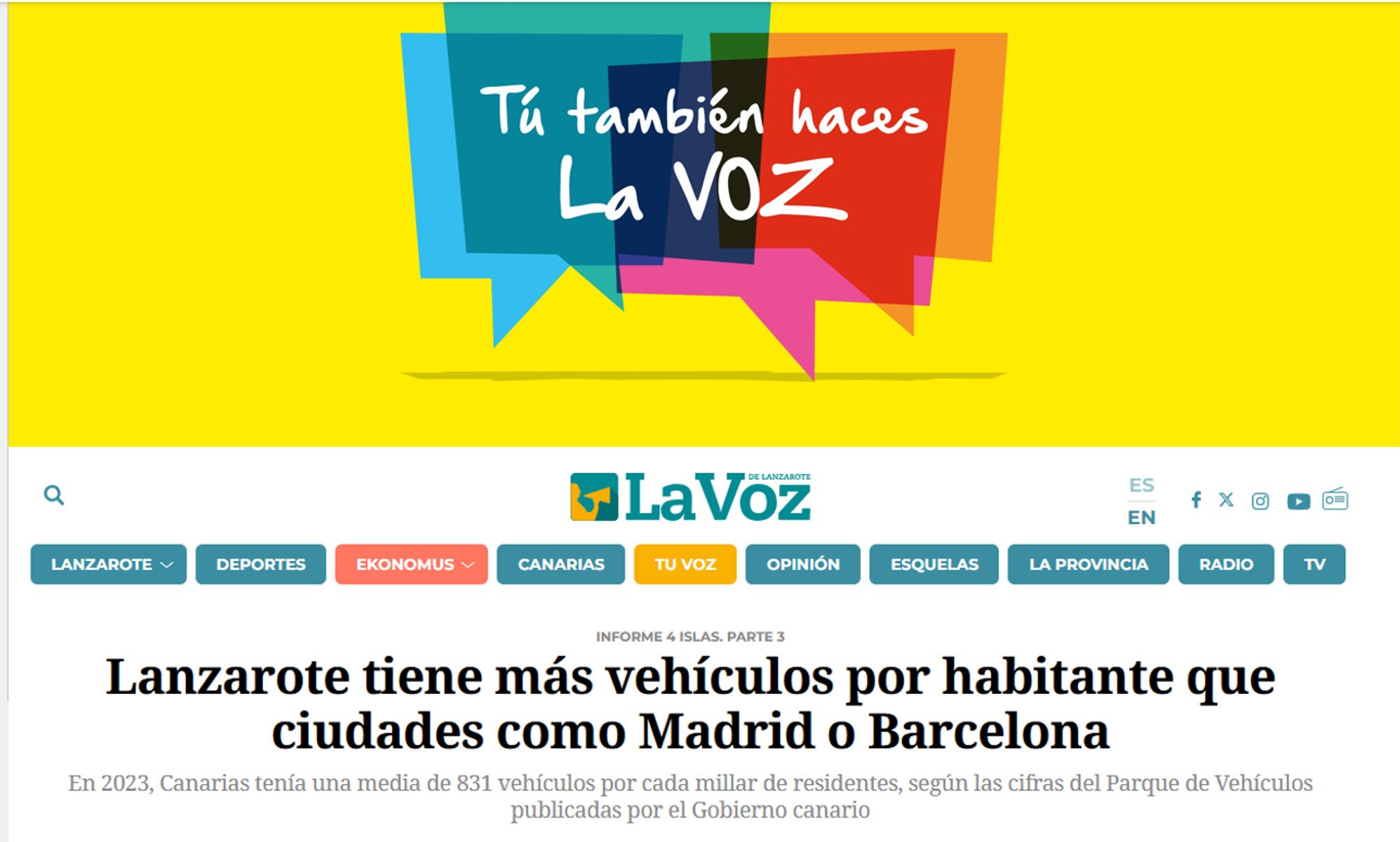 Tú también haces La Voz de Lanzarote