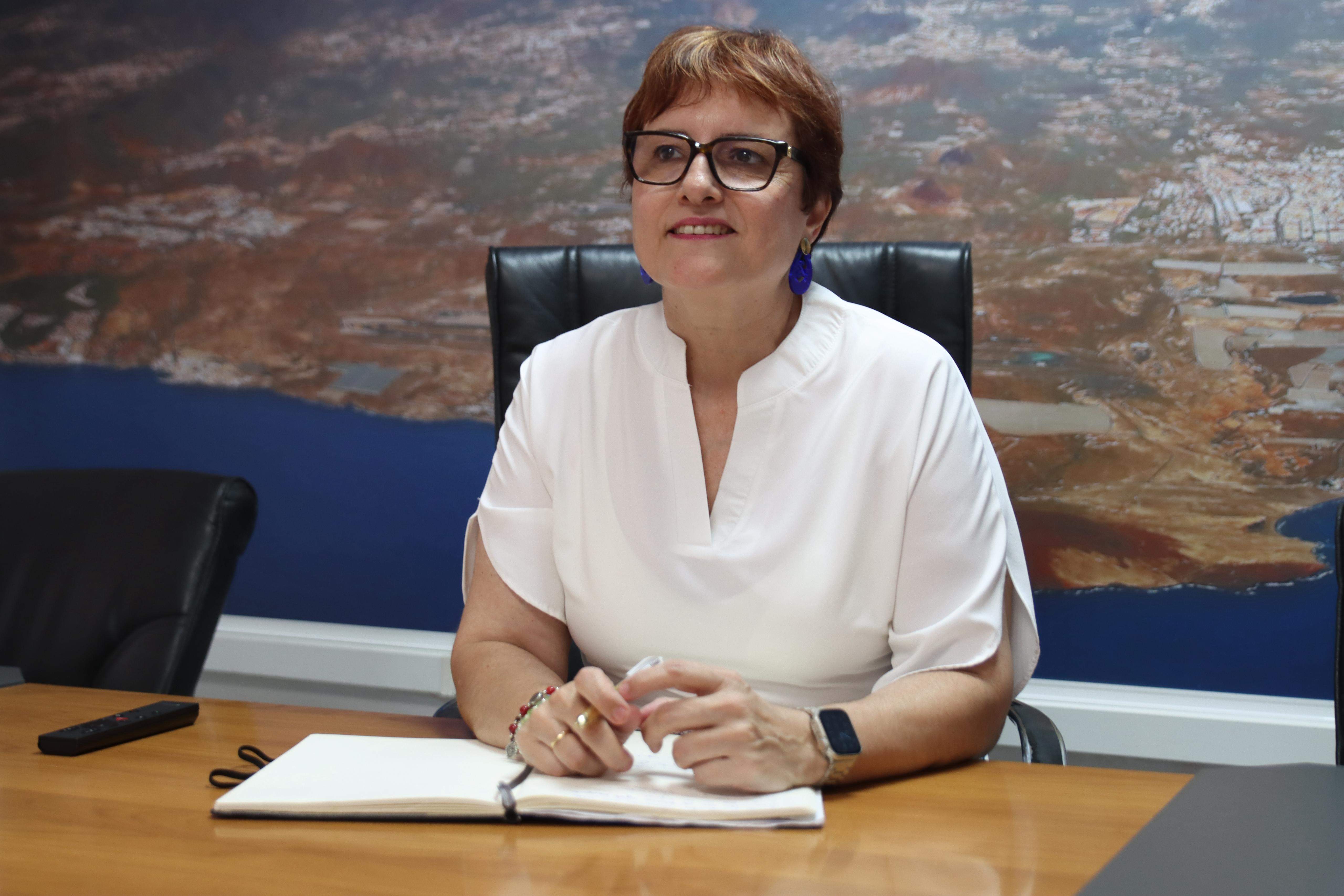 La consejera de Bienestar Social, Igualdad, Juventud, Infancia y Familias, Candelaria Delgado.