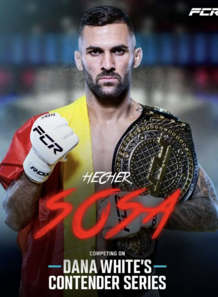 Poster of presentation of the fight of Hecher Sosa in the UFC. Poster of presentation of the fight of Hecher Sosa in the UFC.