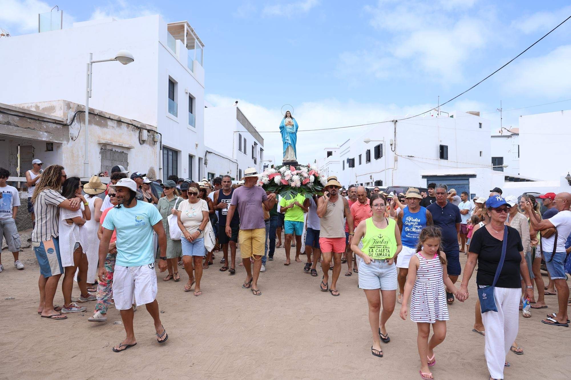 Procesión del Sagrado Corazón de María en Famara, 2025 Procesión del Sagrado Corazón de María en Famara, 2025