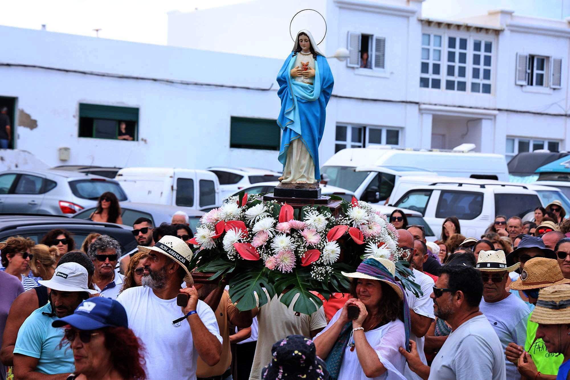Procesión del Sagrado Corazón de María en Famara, 2025 Procesión del Sagrado Corazón de María en Famara, 2025