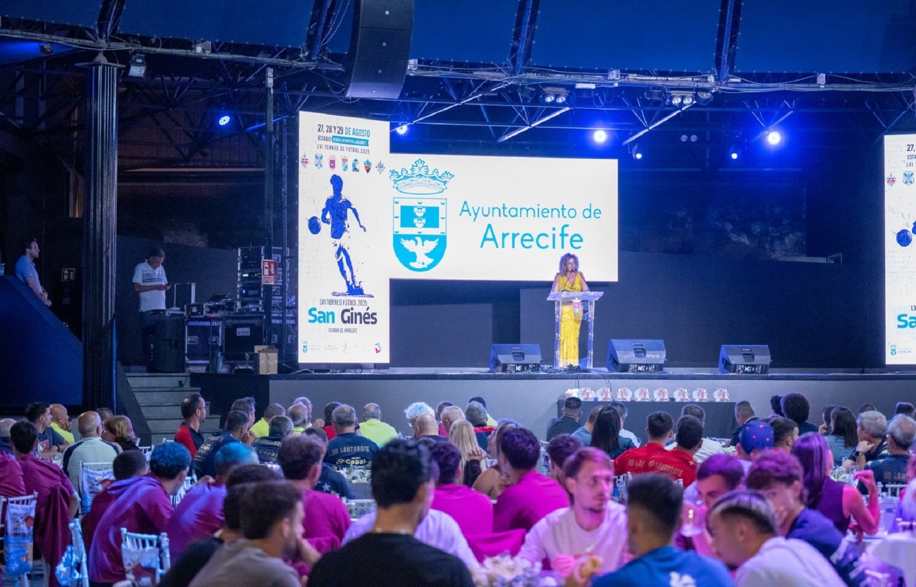 La cena gala de Arrecife tras el torneo de San Ginés.