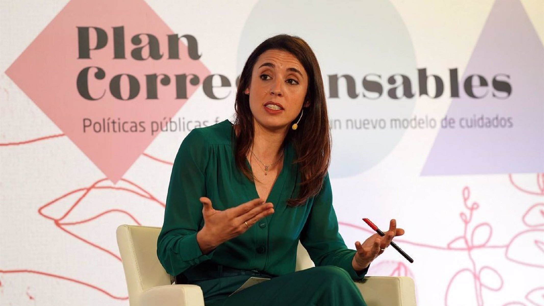 La exministra de Igualdad y eurodiputada Irene Montero en una imagen de archivo.