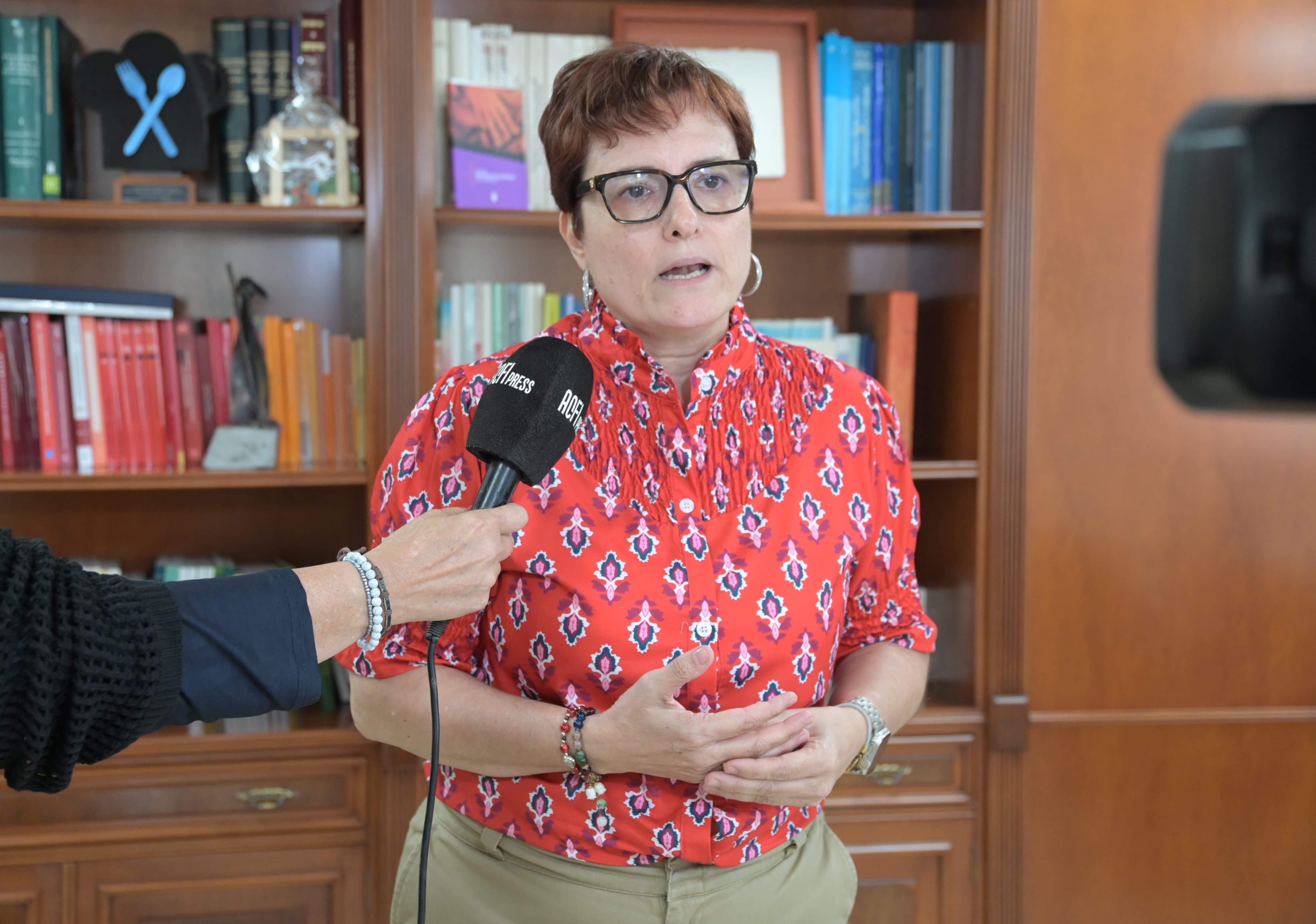 La consejera de Bienestar Social, Igualdad, Juventud, Infancia y Familias, Candelaria Delgado.