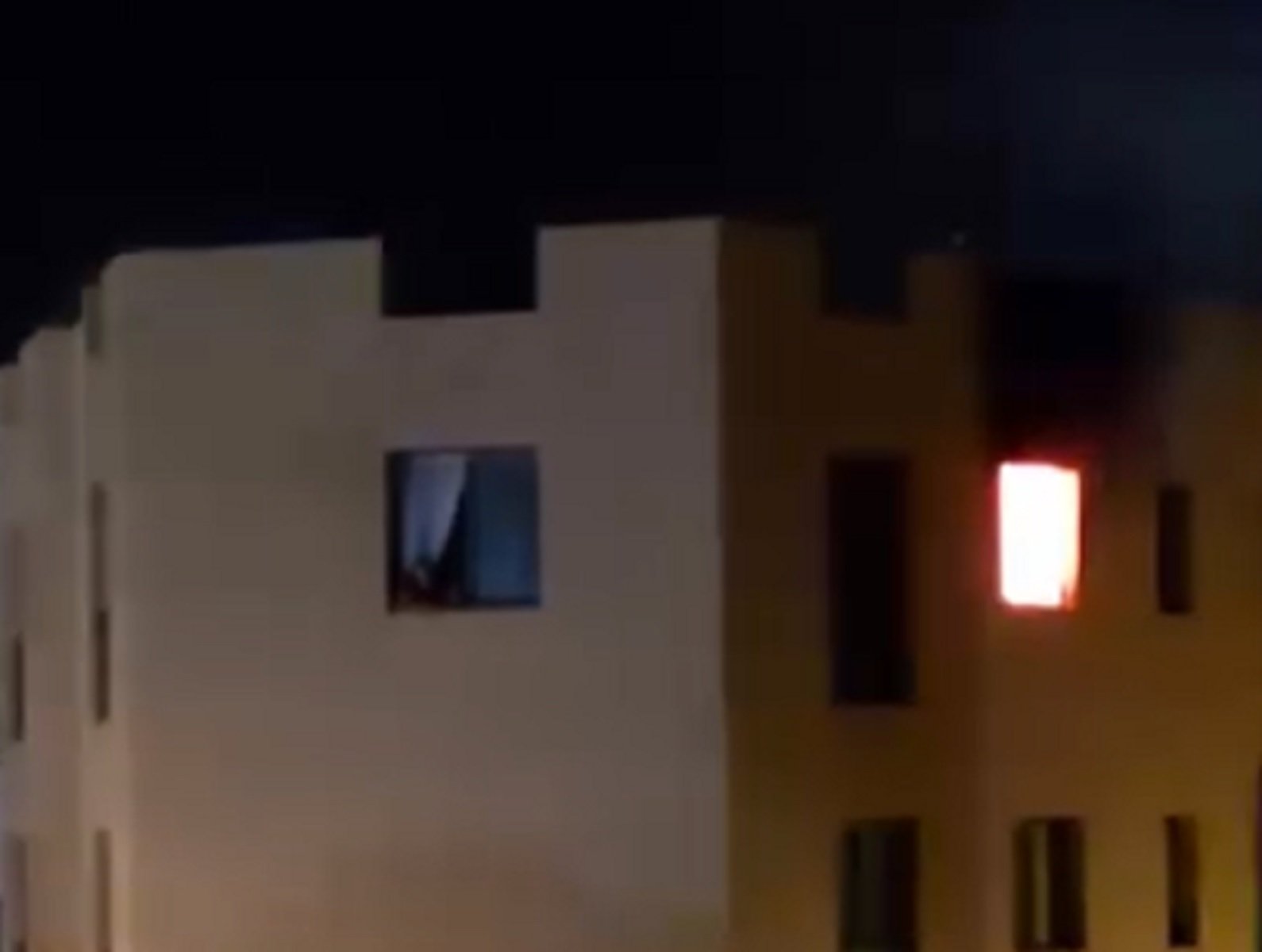 Incendio en un inmueble de Arrecife este pasado martes