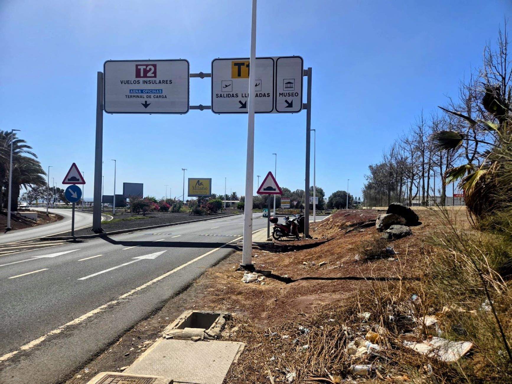 Imagen de los alrededores del aeropuerto de Lanzarote