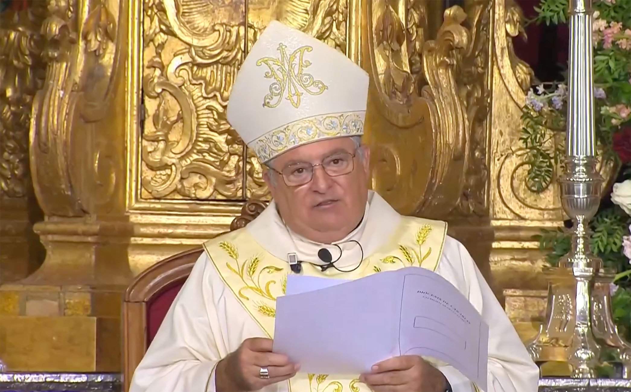 El obispo de la Diócesis de Canarias, José Mazuelos. Foto: RTVE.