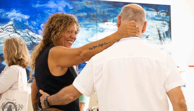 Rosana en la presentación