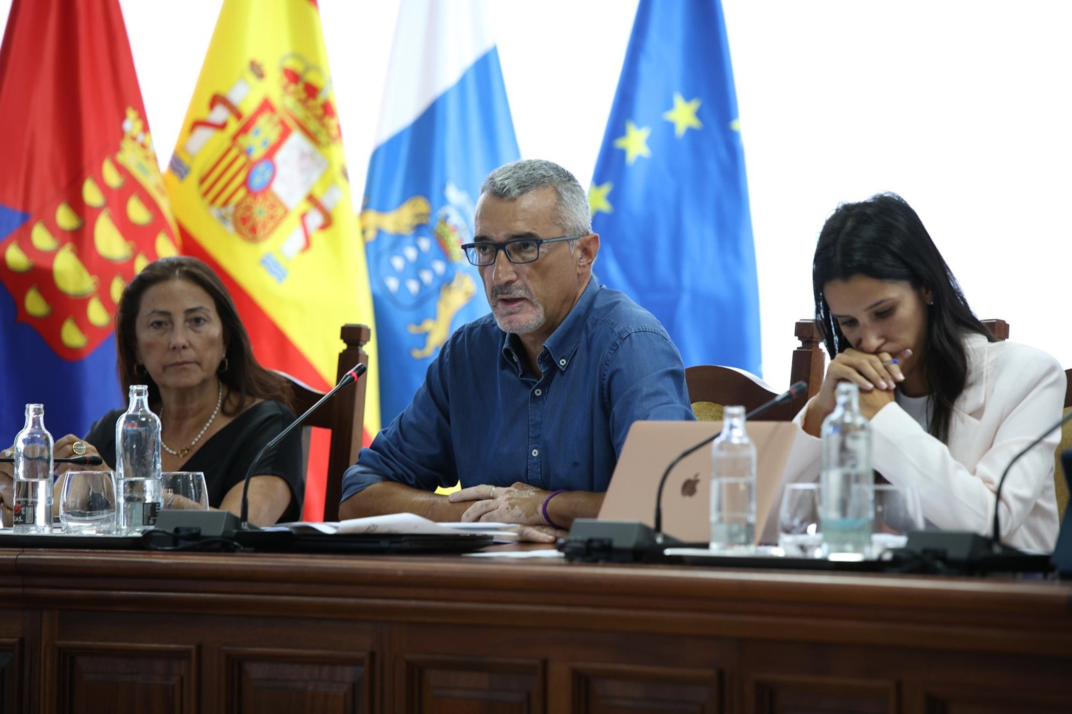 Marci Acuña durante el pleno 11 de septiembre