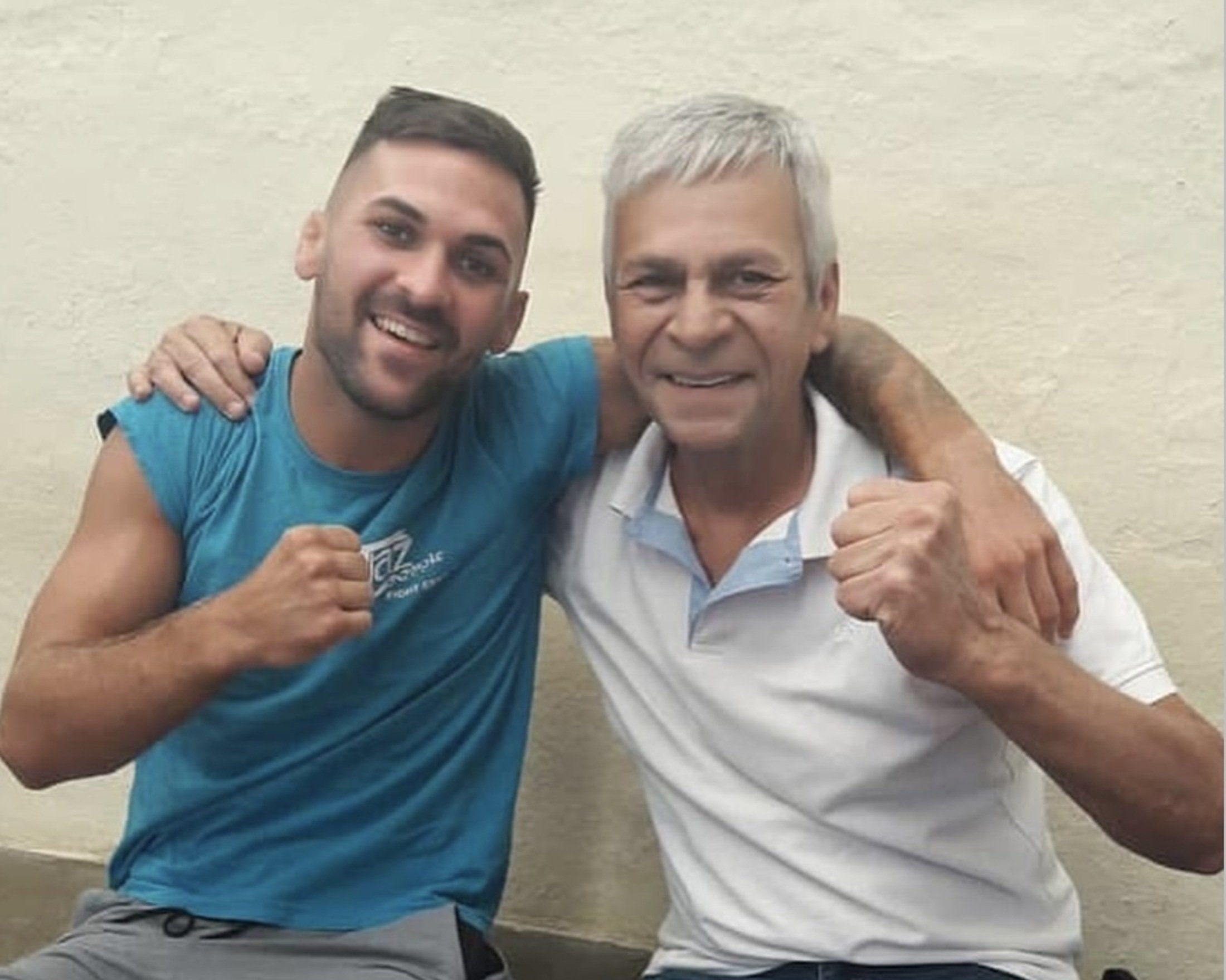 Hecher Sosa junto a su padre en una foto publicada en su perfil de Instagram