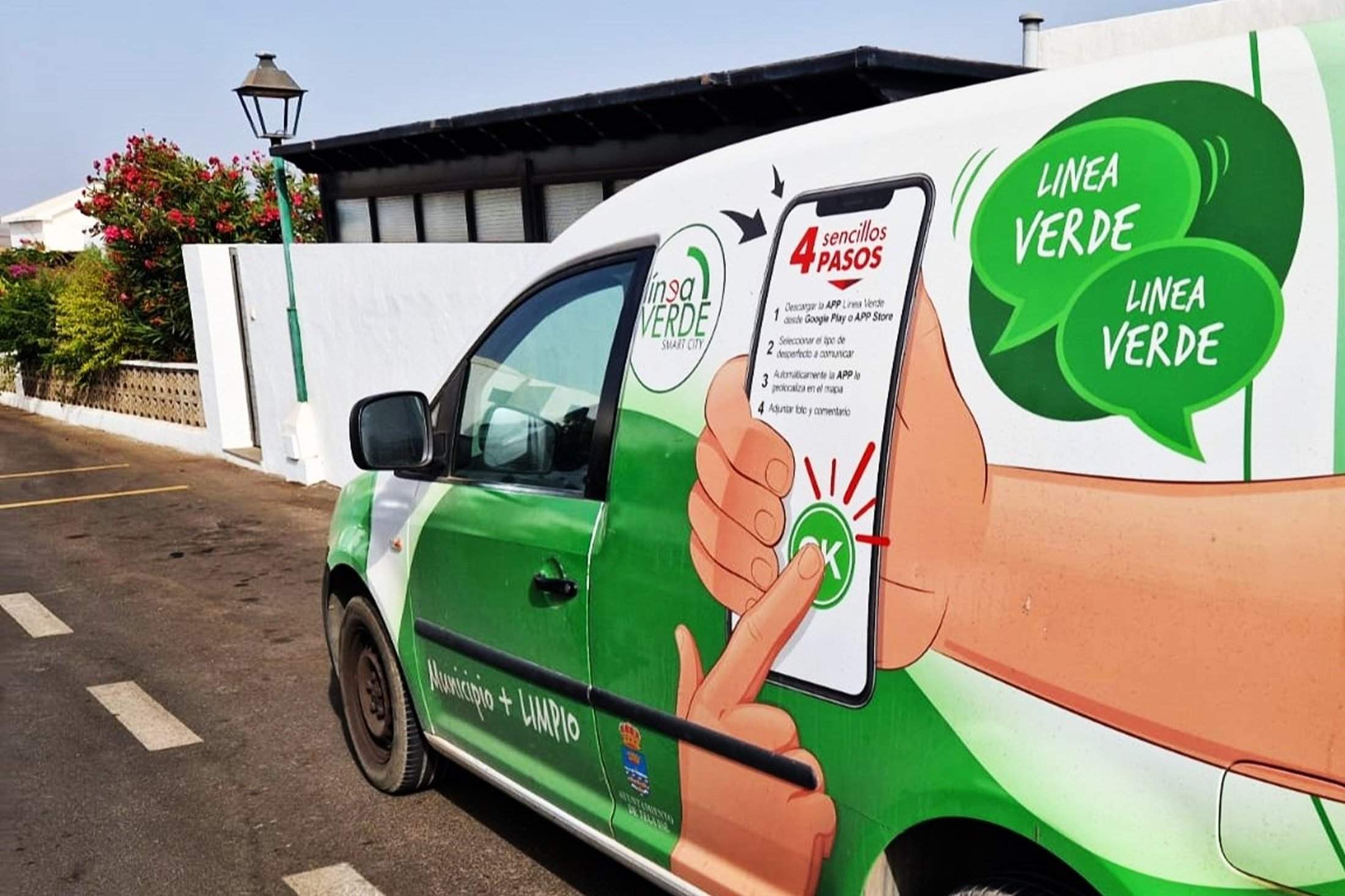 Vehículo de 'Línea Verde' en Teguise