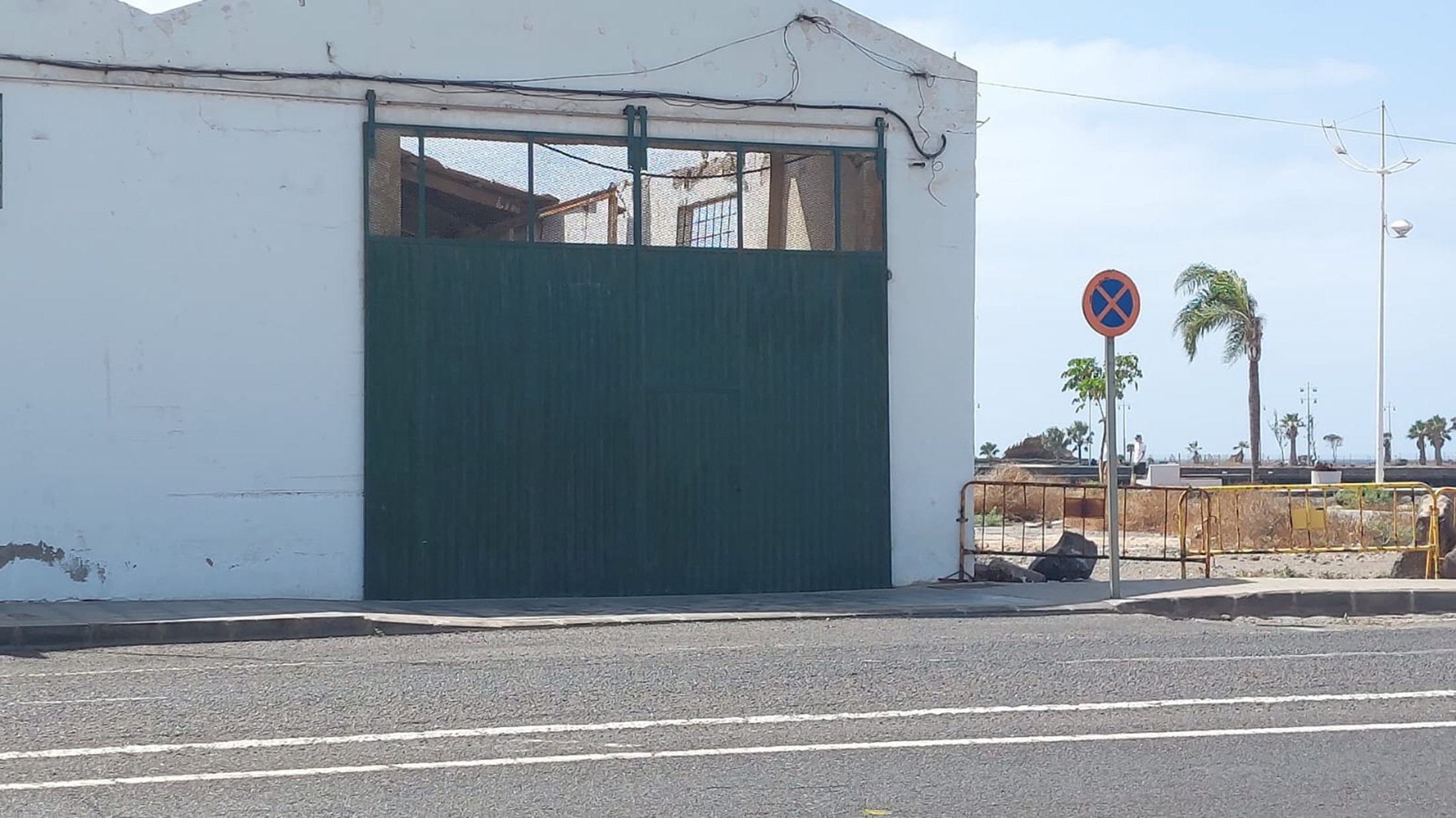 Señal de tráfico en Arrecife