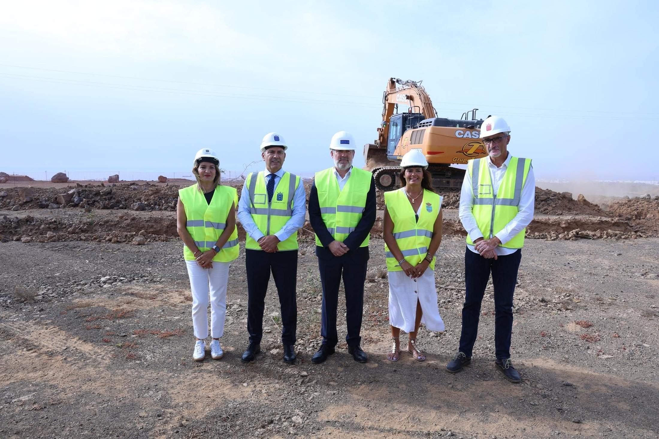 Visita a las obras de la residencia de mayores de Tahíche