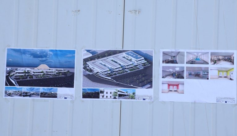 Visita a las obras de la residencia de mayores de Tahíche