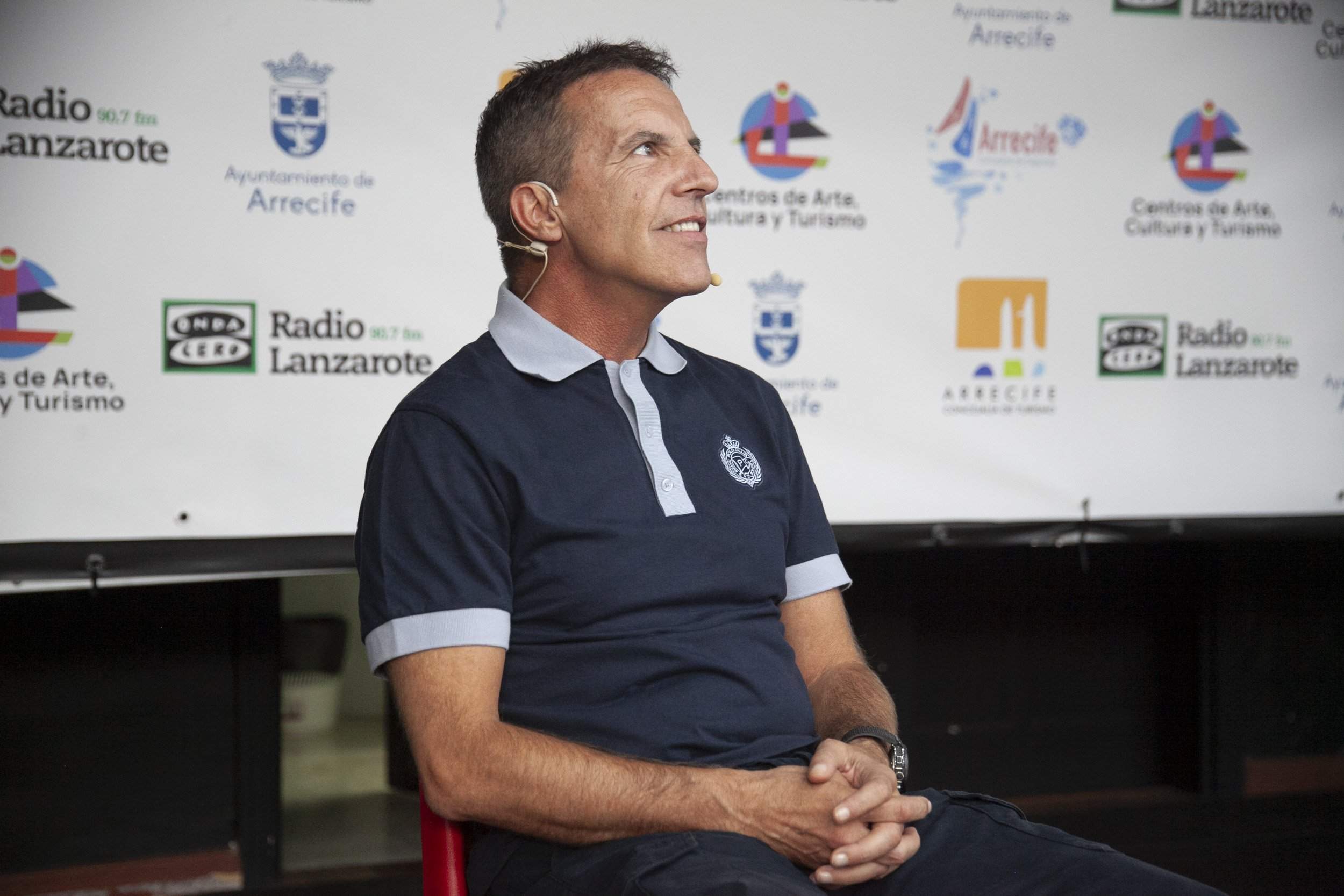 Cristóbal Soria y Alfredo Duro en Arrecife Cristóbal Soria y Alfredo Duro en Arrecife