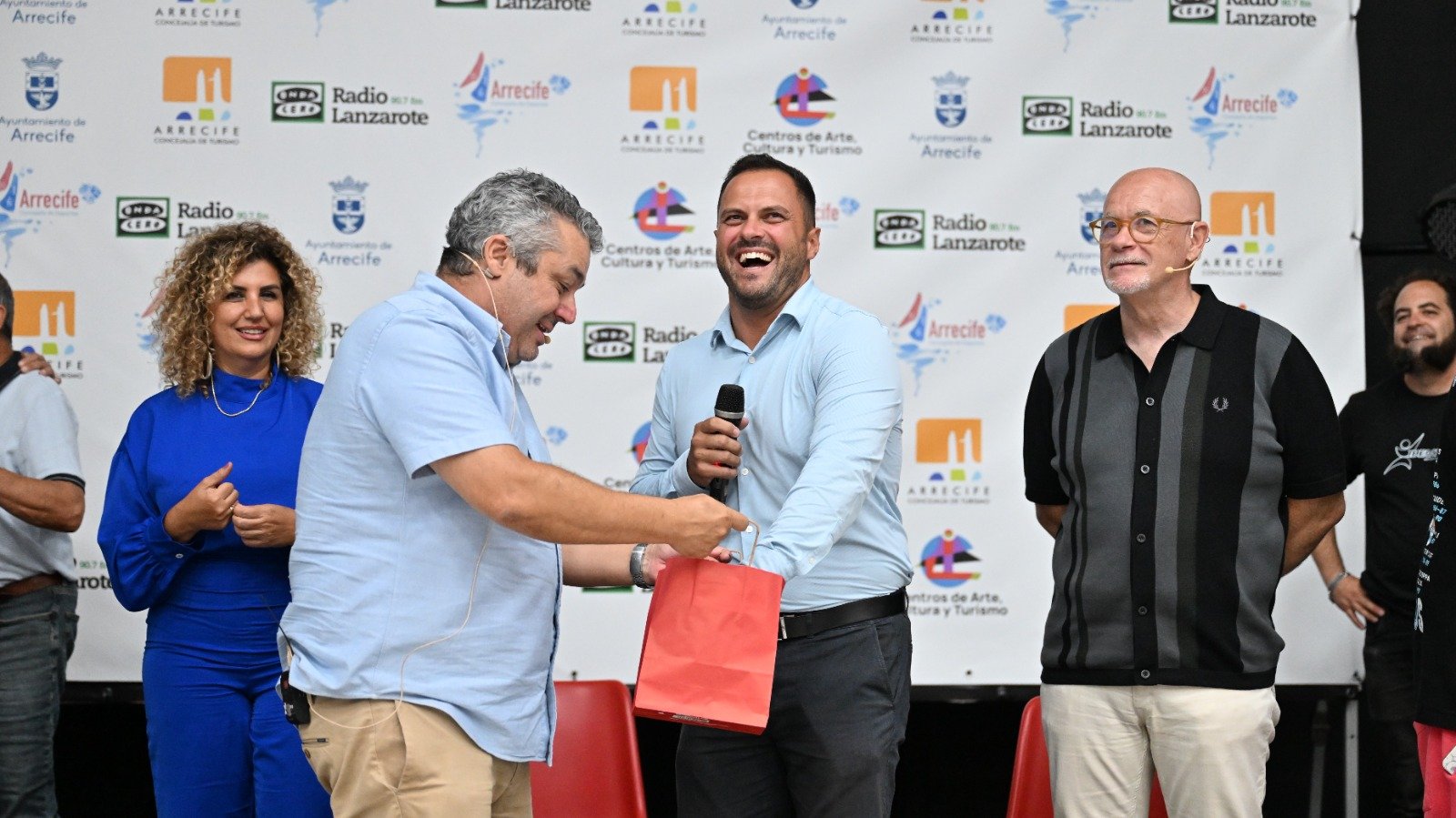 Cristóbal Soria y Alfredo Duro en Arrecife Cristóbal Soria y Alfredo Duro en Arrecife