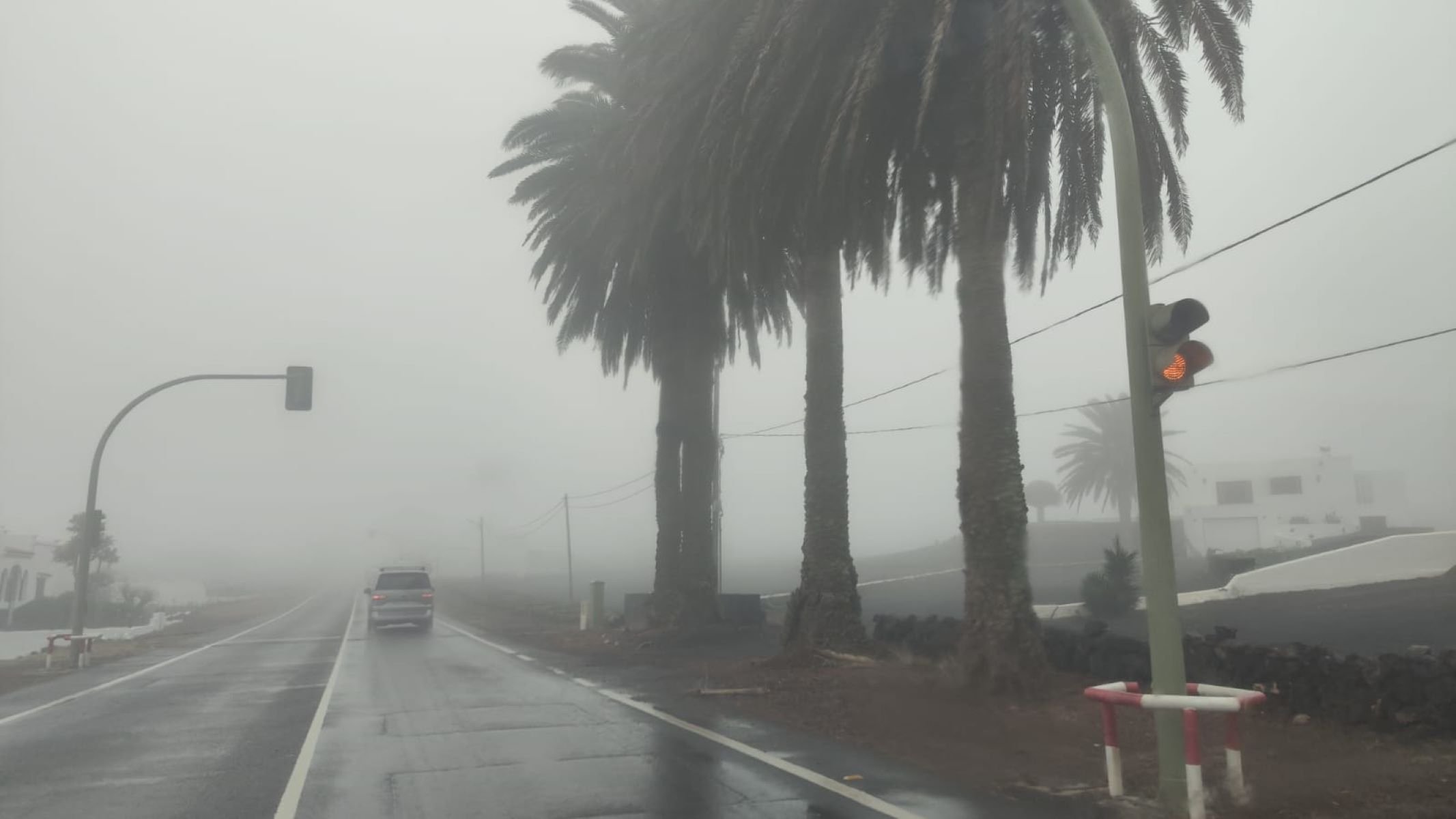 Lluvias débiles y neblina 