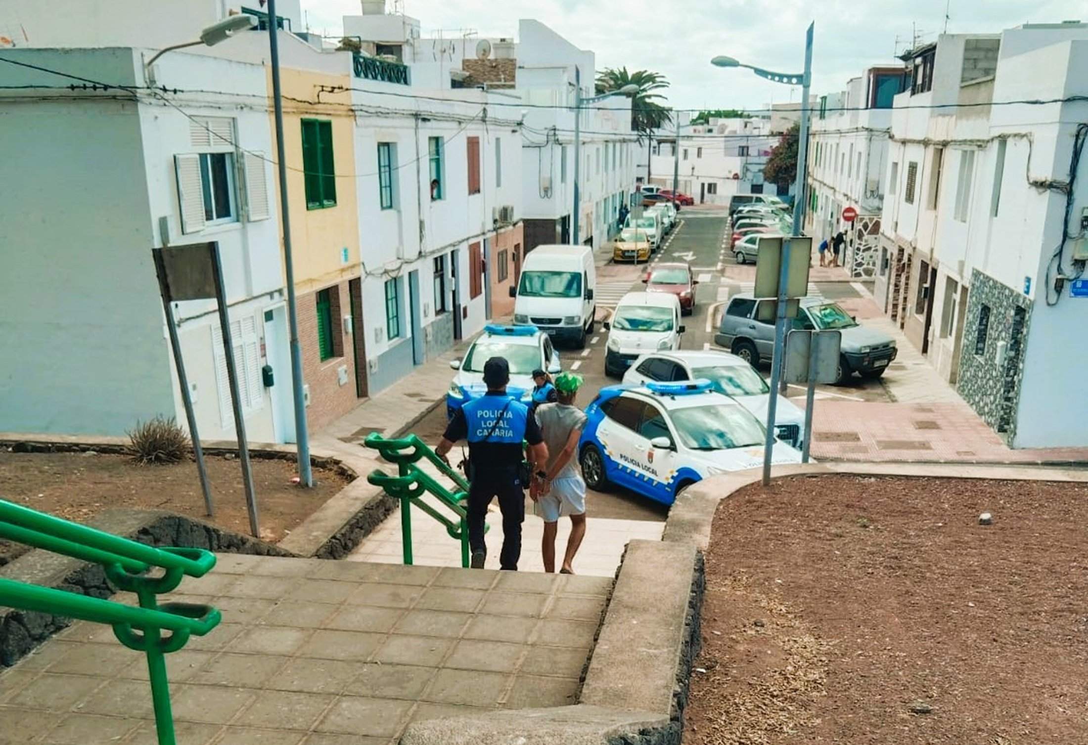 Detención de la Policía Local de Arrecife este martes en Titerroy