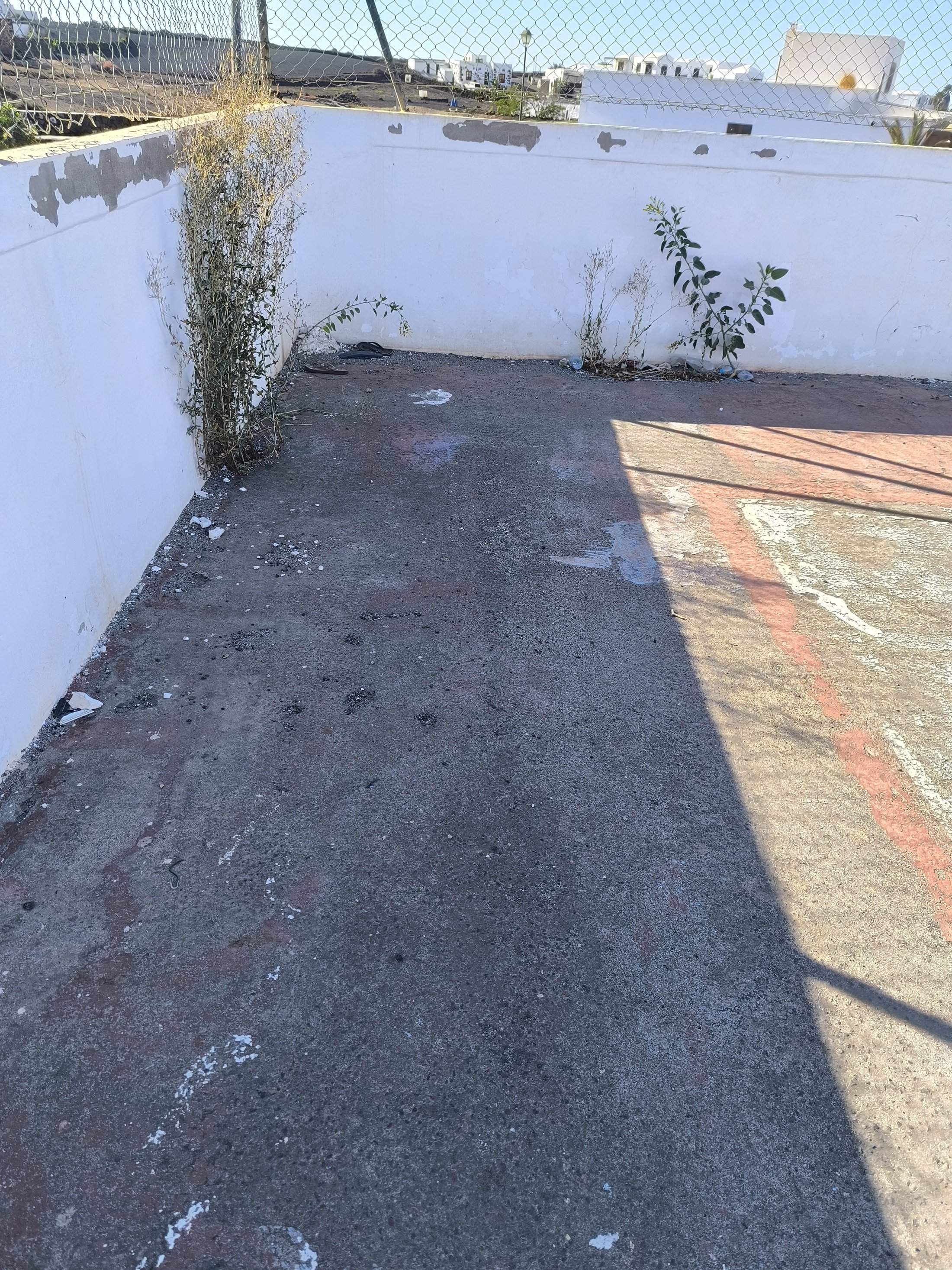 Imagen del estado de las canchas deportivas de Tinajo