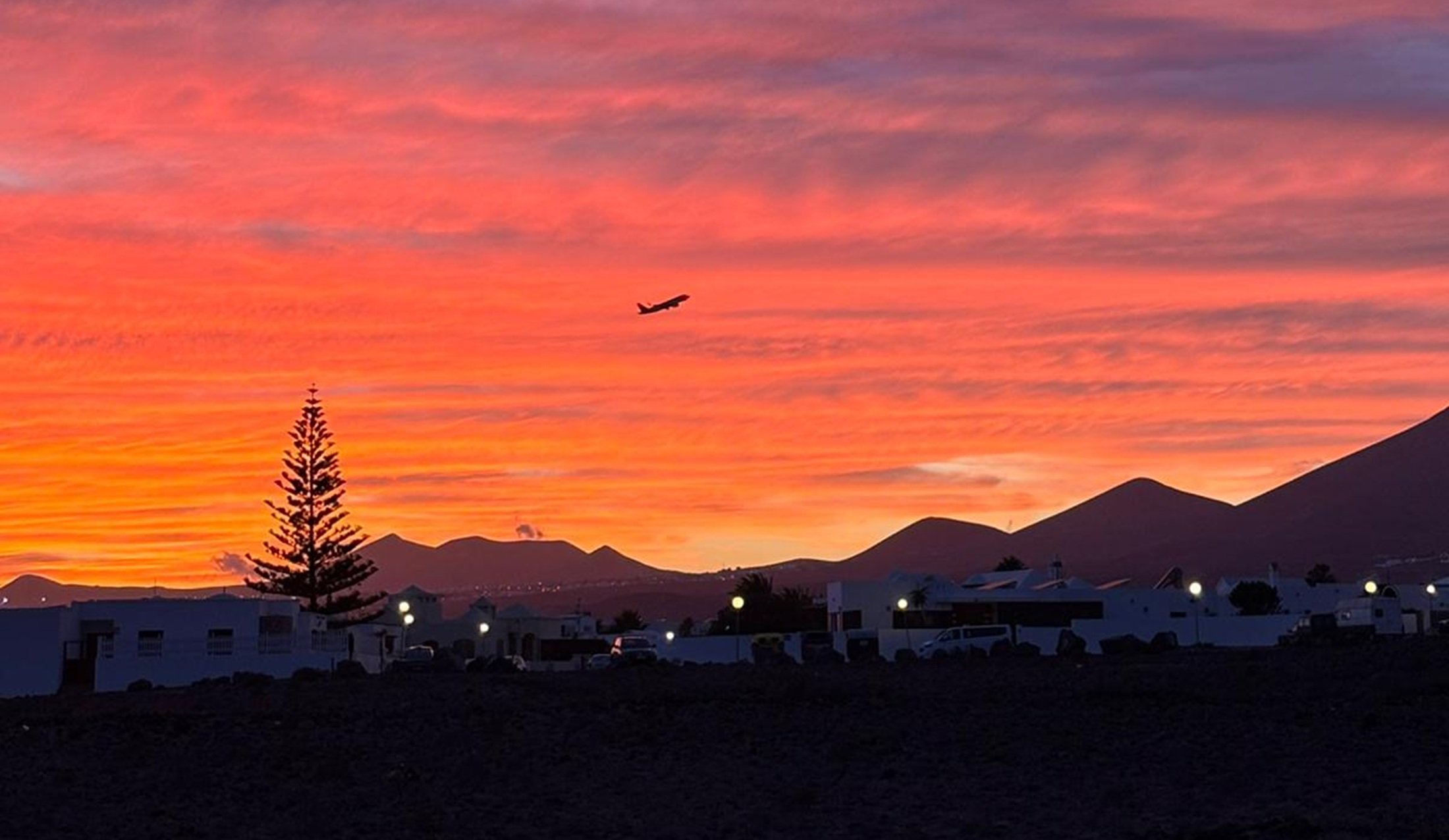 Atardecer en Lanzarote. Foto: La Voz