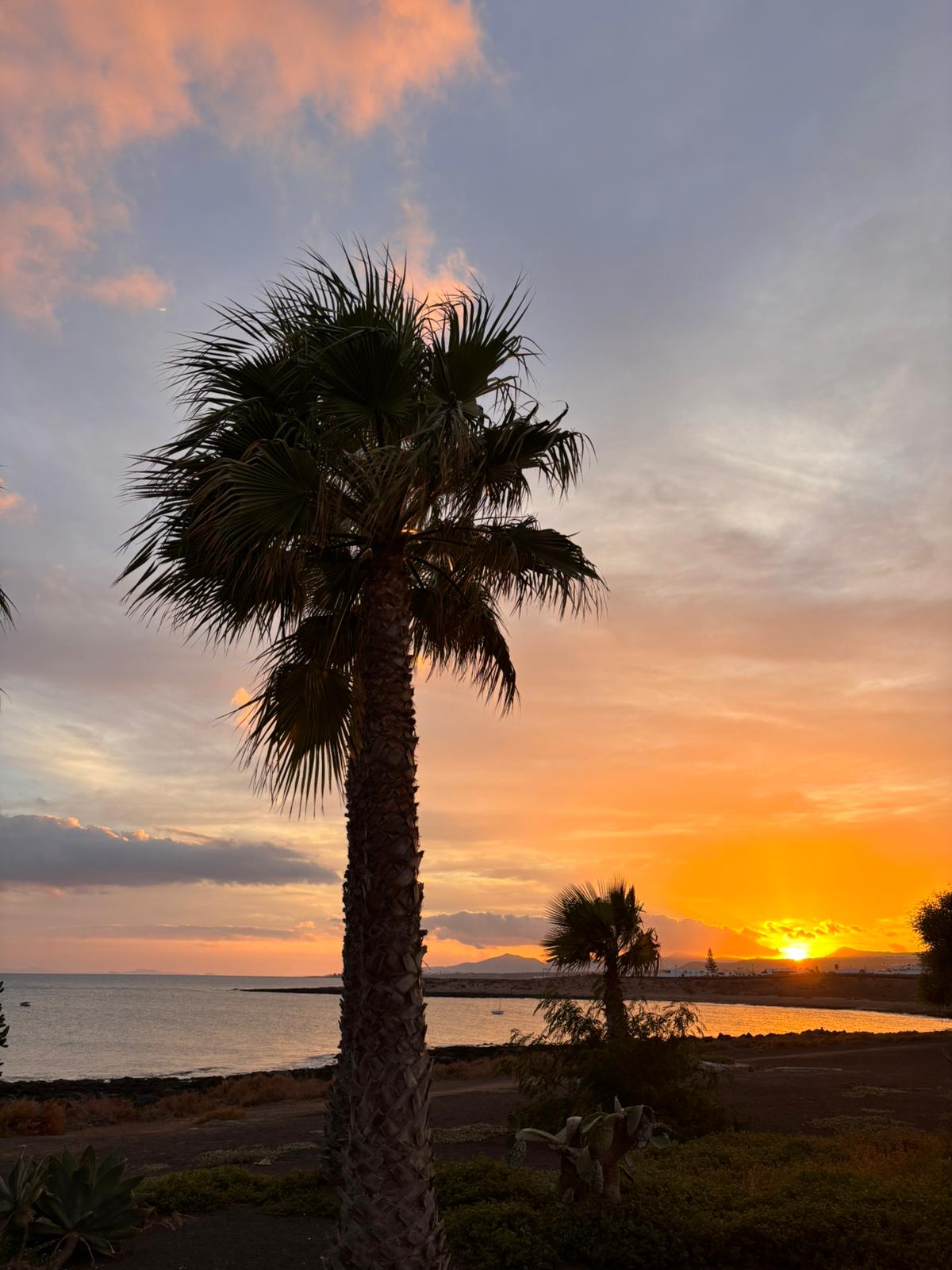 Atardecer en Lanzarote. Foto: La Voz
