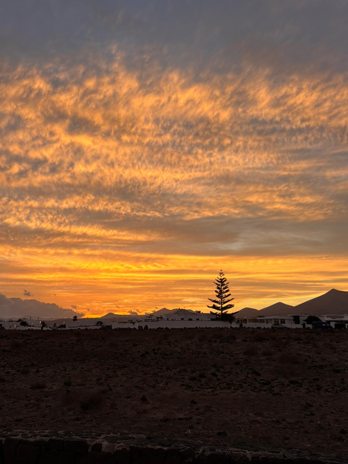 Atardecer en Lanzarote. Foto: La Voz