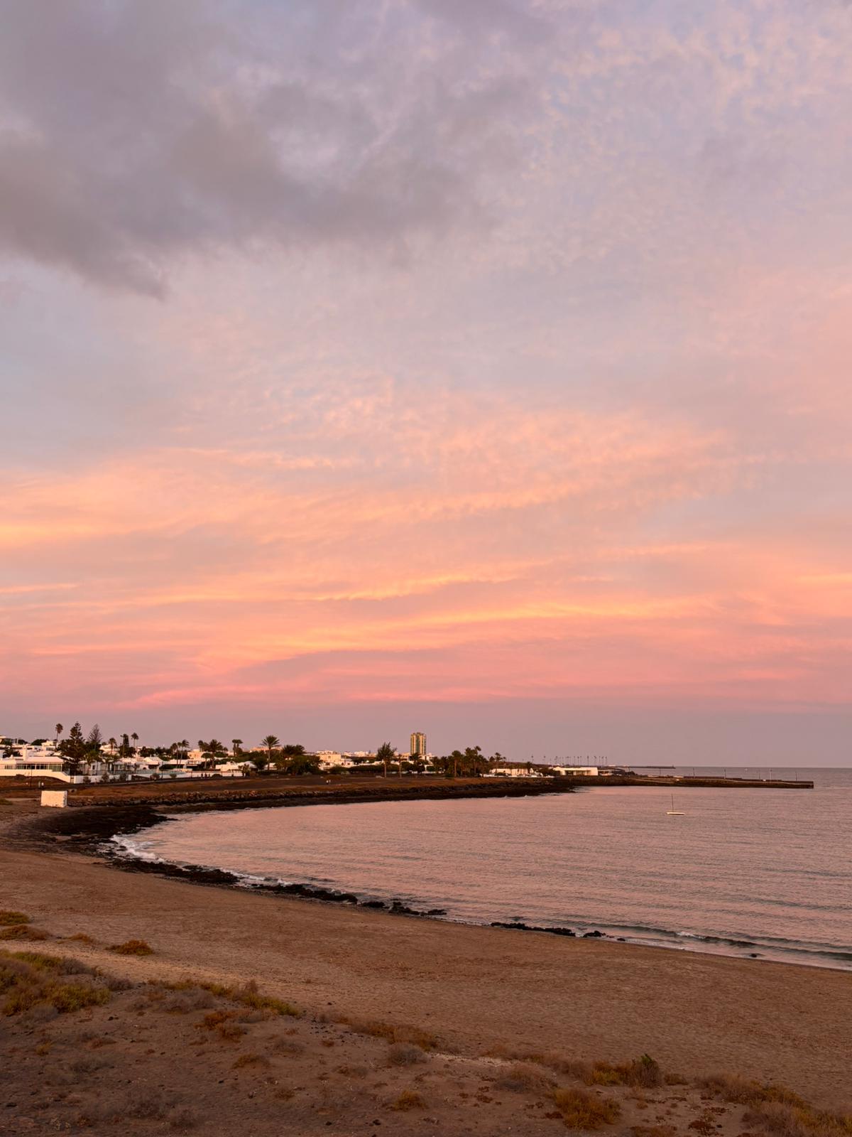 Atardecer en Lanzarote. Foto: La Voz