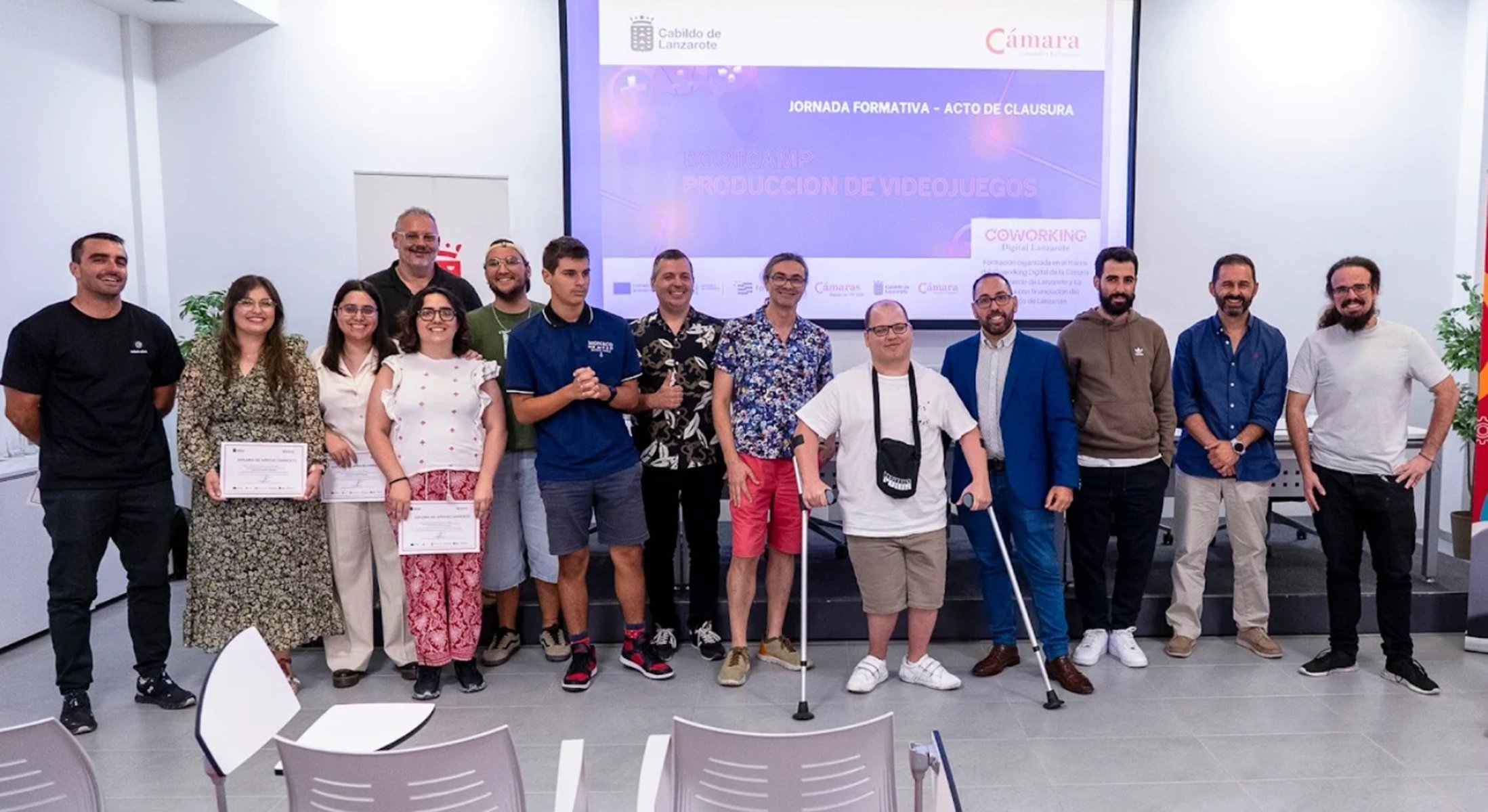 Primera promoción de emprendedores formados en producción de videojuegos en Lanzarote