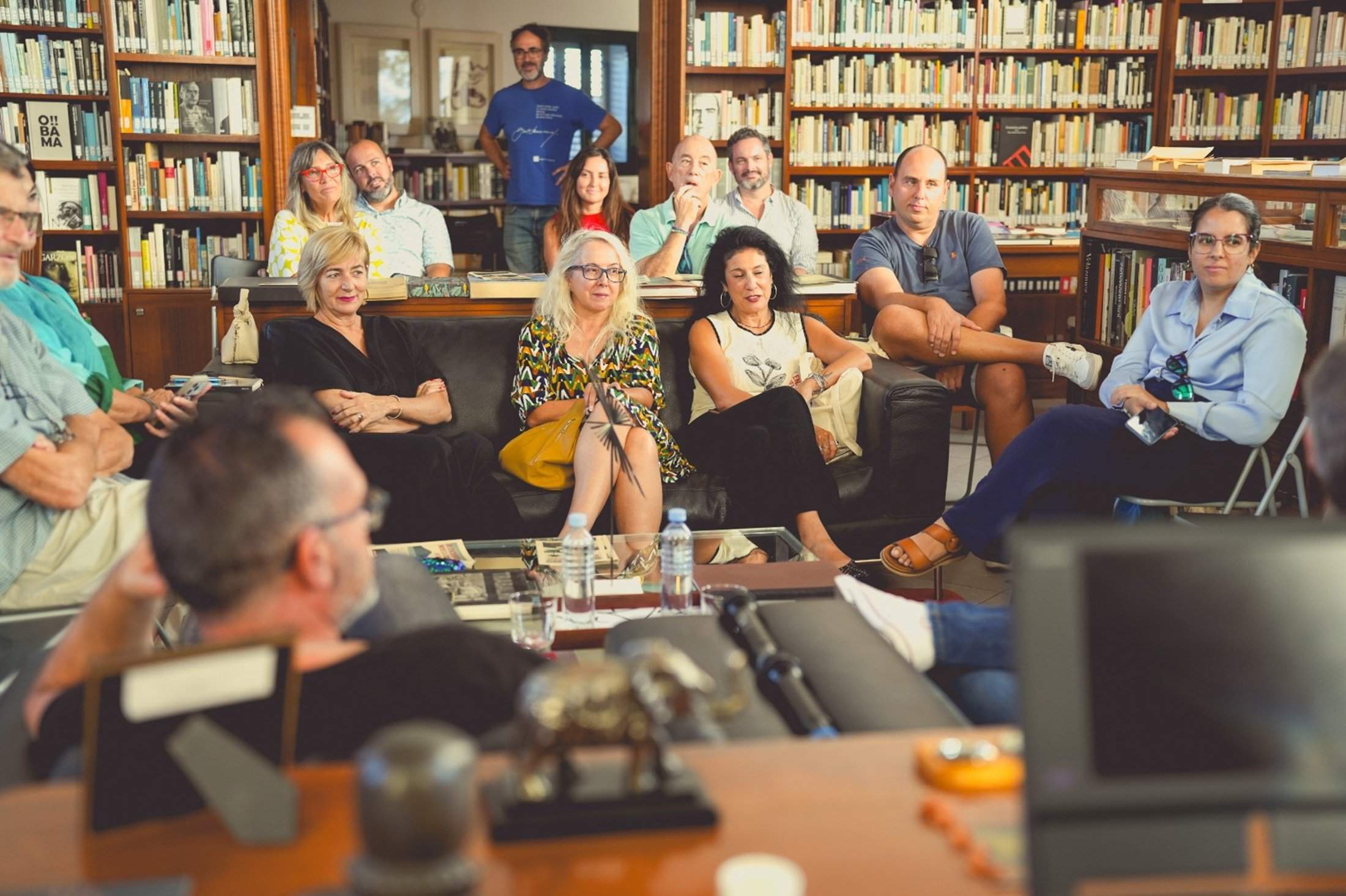 Público durante la entrevista a Marto Pariente