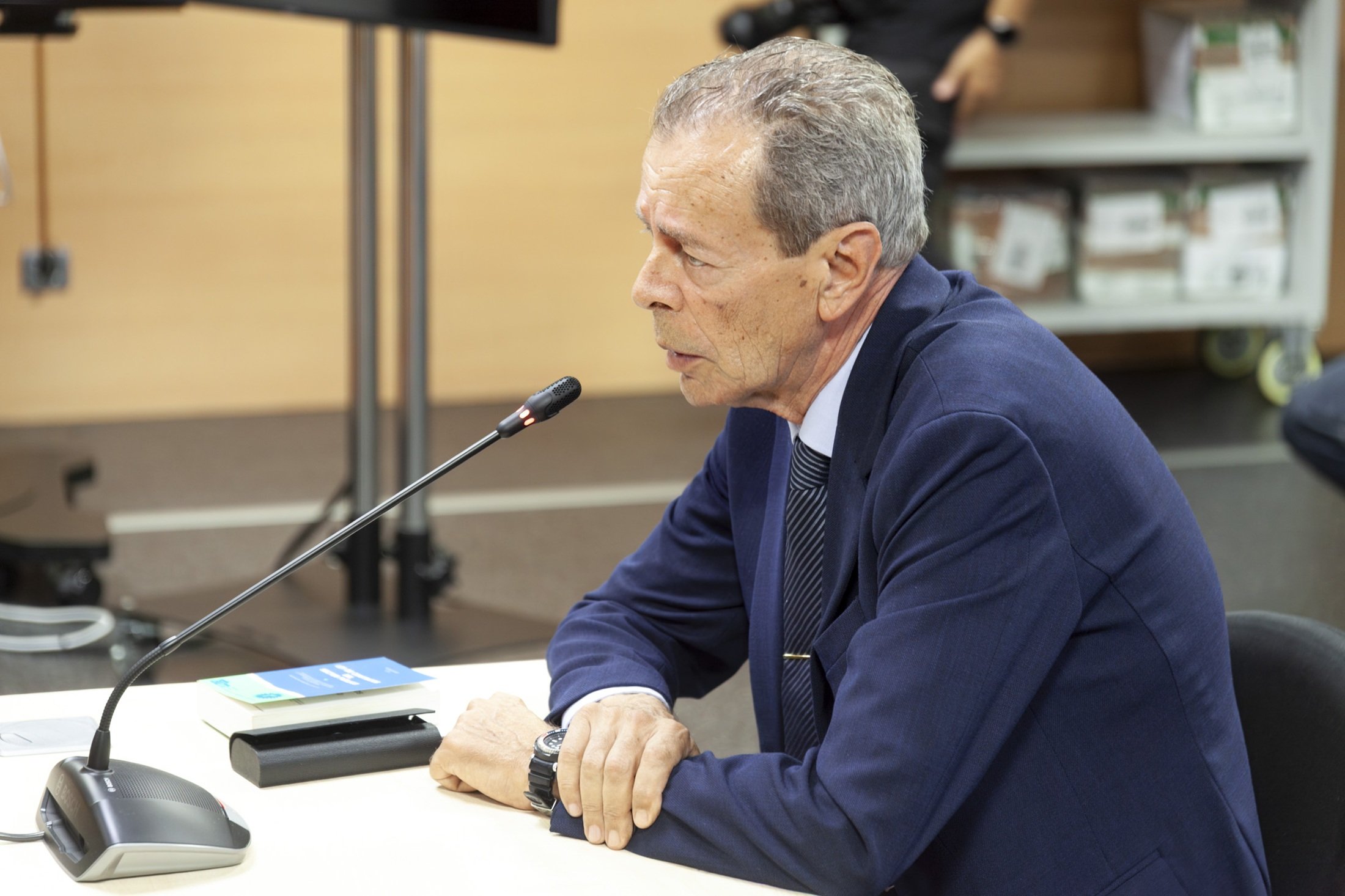 El exinterventor del Ayuntamiento de Arrecife durante el juicio en Arrecife. Foto: Juan Mateos