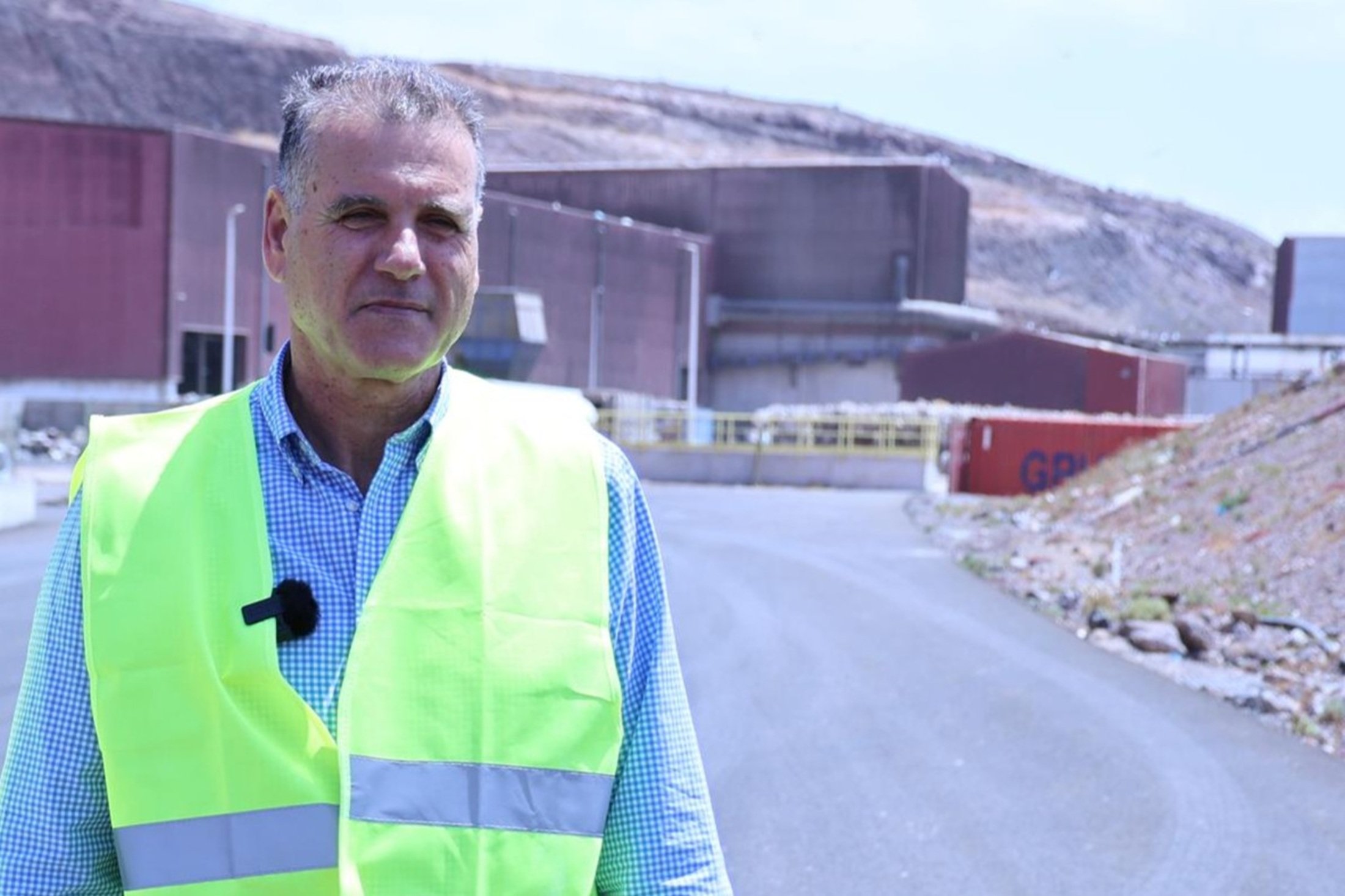 Domingo Cejas en Complejo Ambiental de Zonzamas