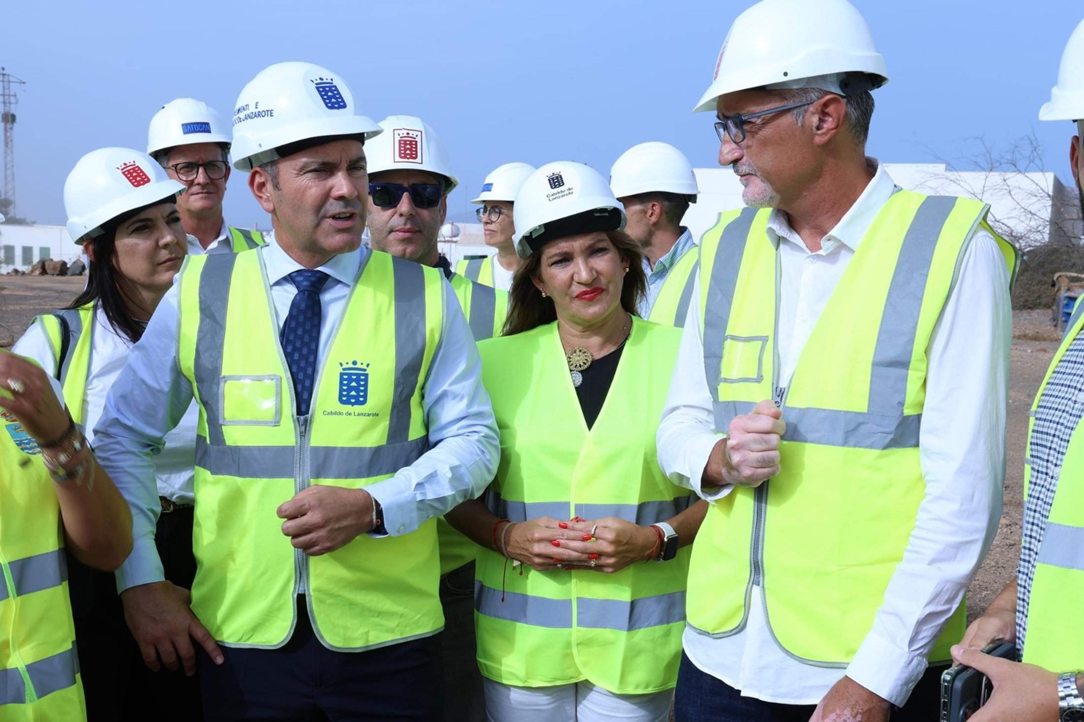 Visita del Cabildo de Lanzarote a las obras de la residencia de mayores