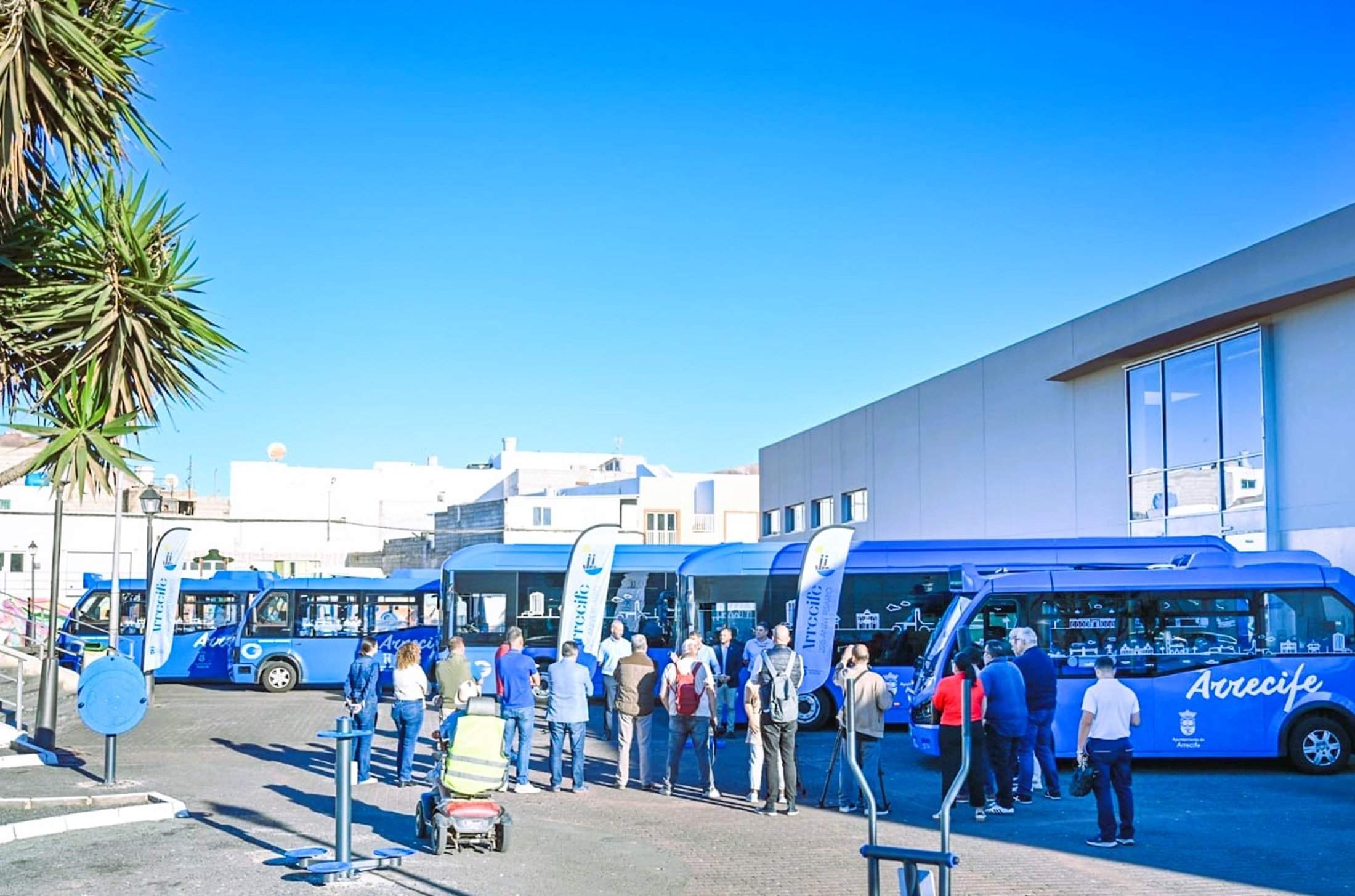 Guaguas urbanas en Arrecife