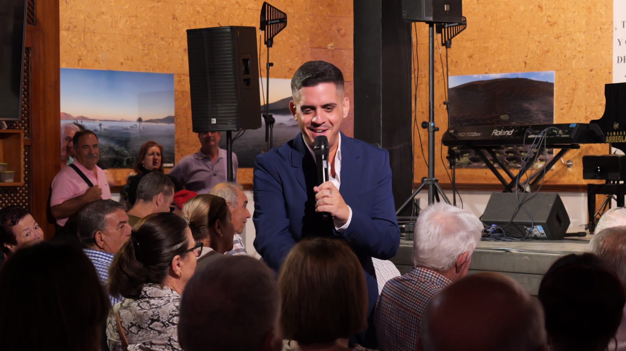 Besay Pérez en Lanzarote. Fotos: La Voz.