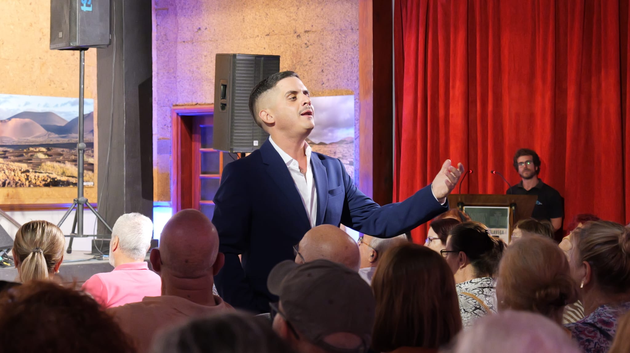 Besay Pérez en Lanzarote. Fotos: La Voz.