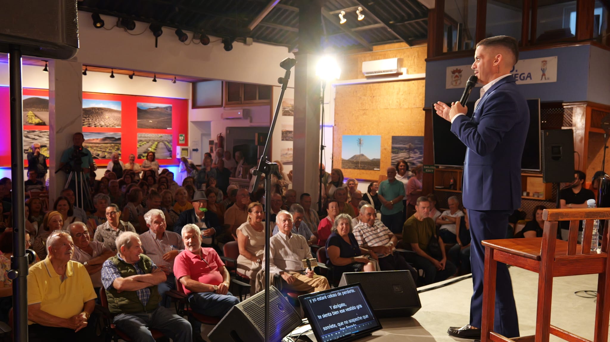 Besay Pérez en Lanzarote. Fotos: La Voz.