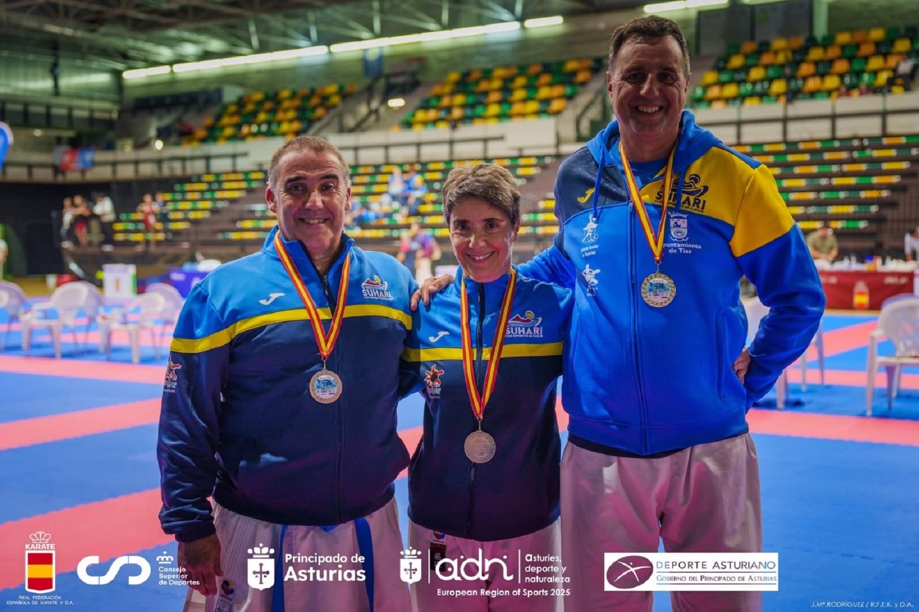 Tres medallistas en la sexta jornada de la Liga Nacional de Kárate.