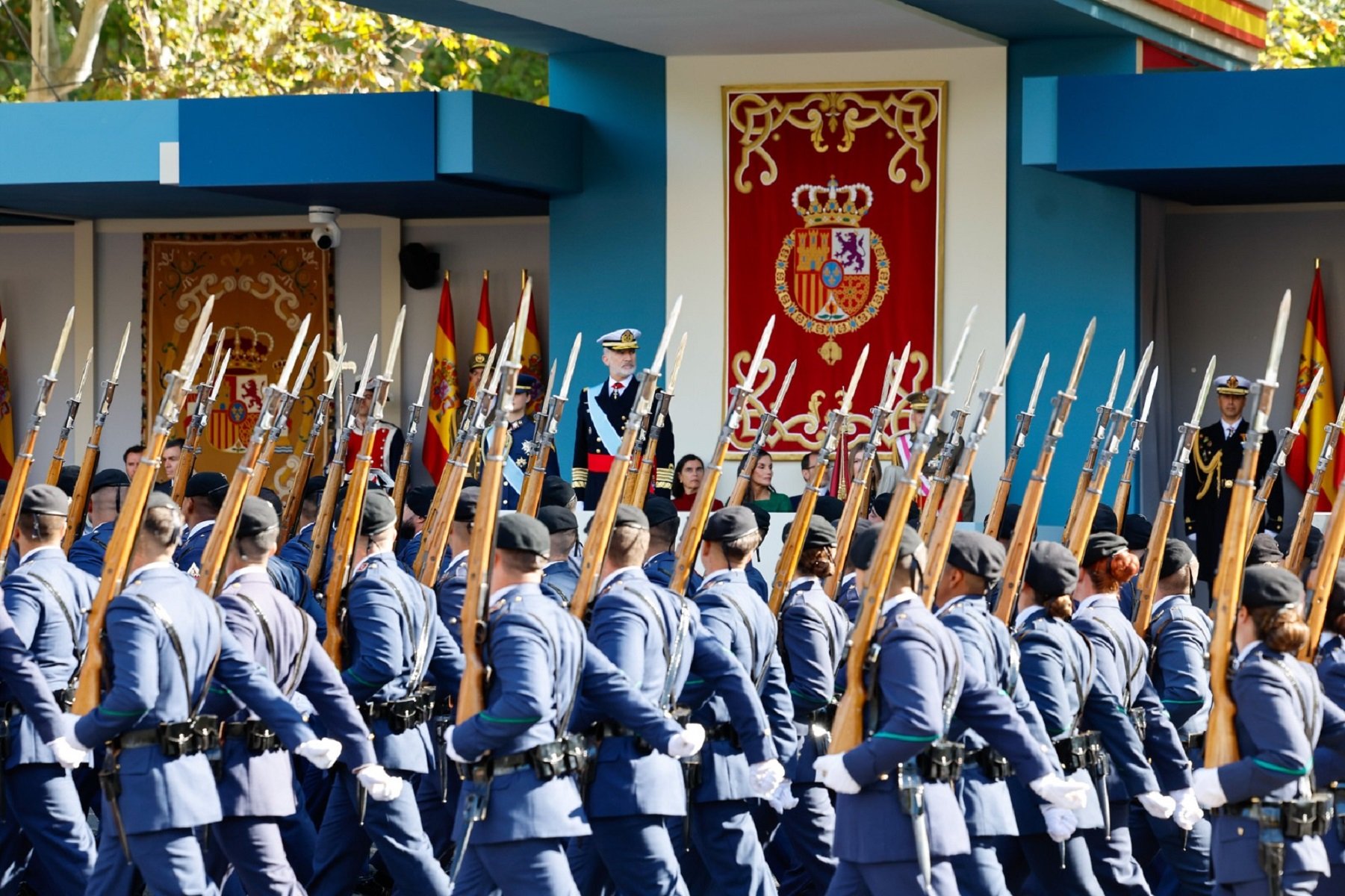 Desfile militar en una imagen de archivo. Foto: Ministerio de Defensa.