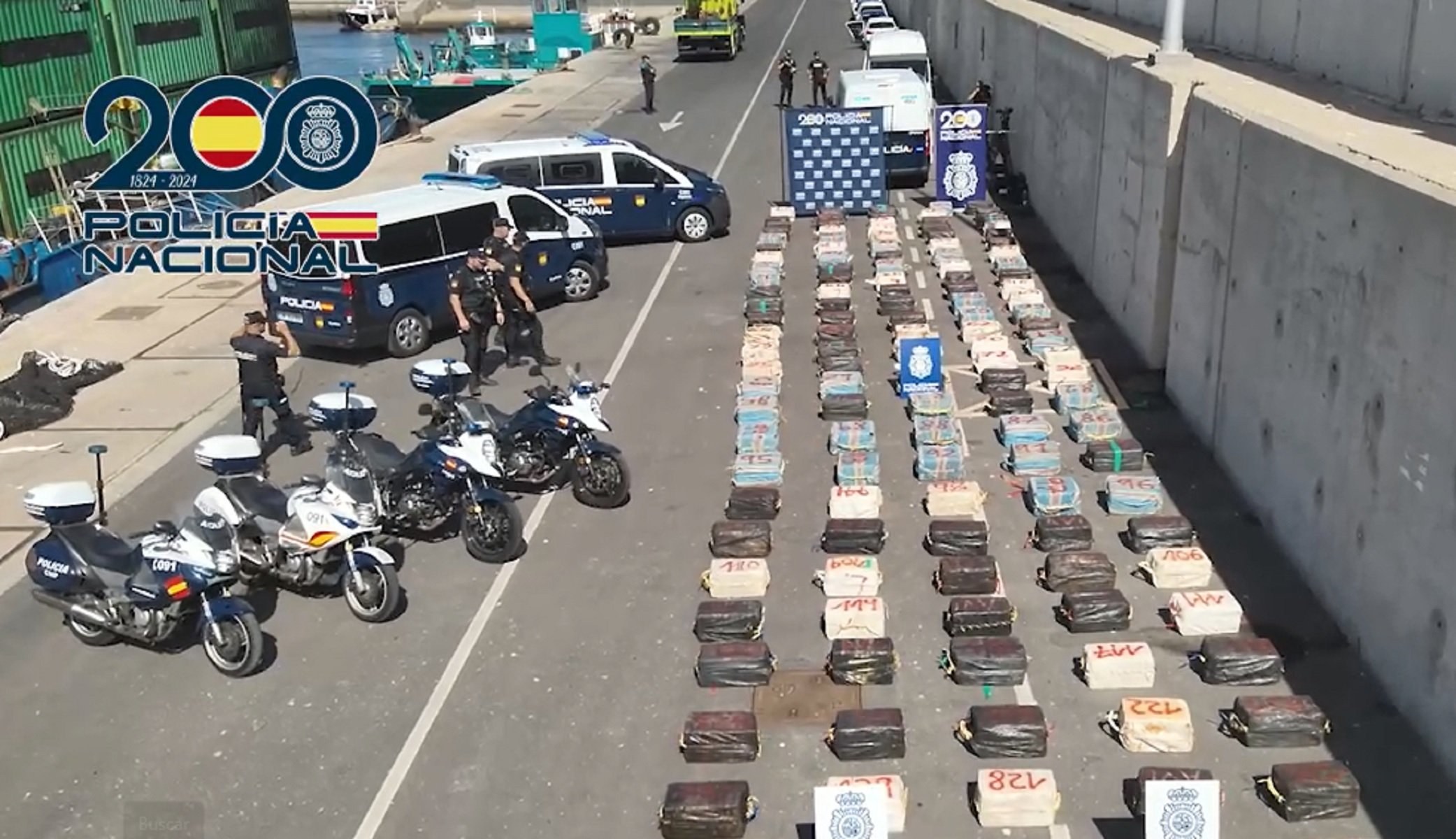 Droga incautada por la Policía Nacional.