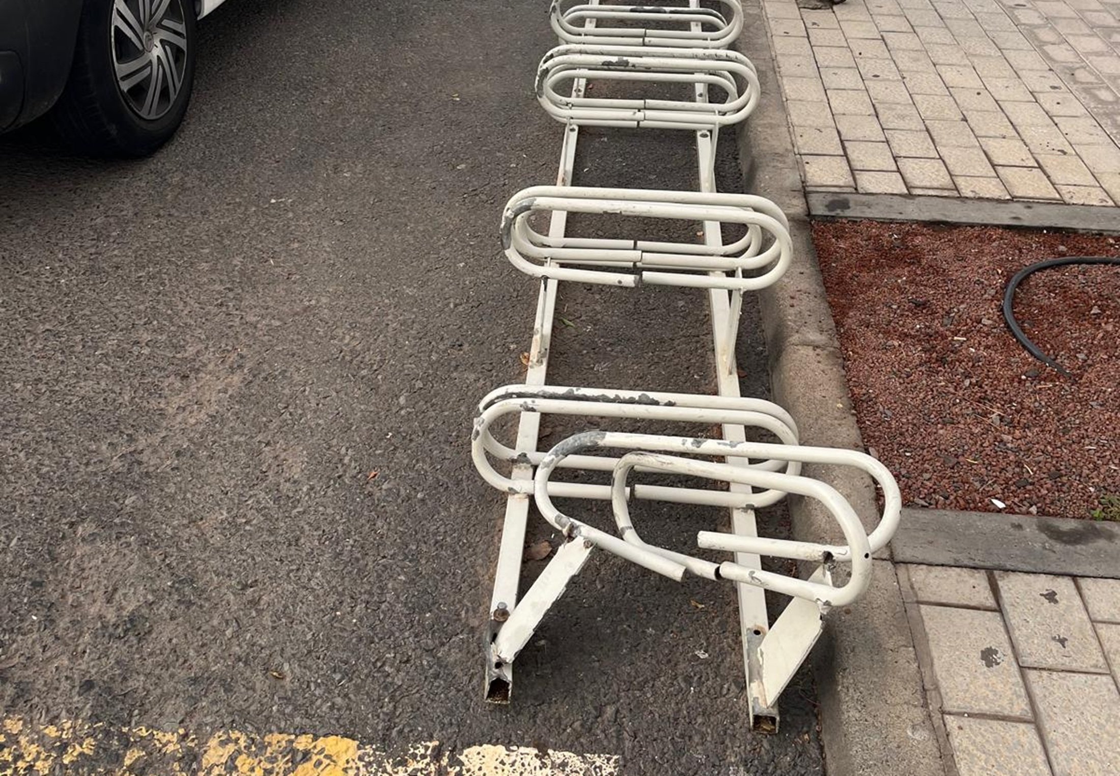 Aparcabicicletas frente al Ayuntamiento de Arrecife