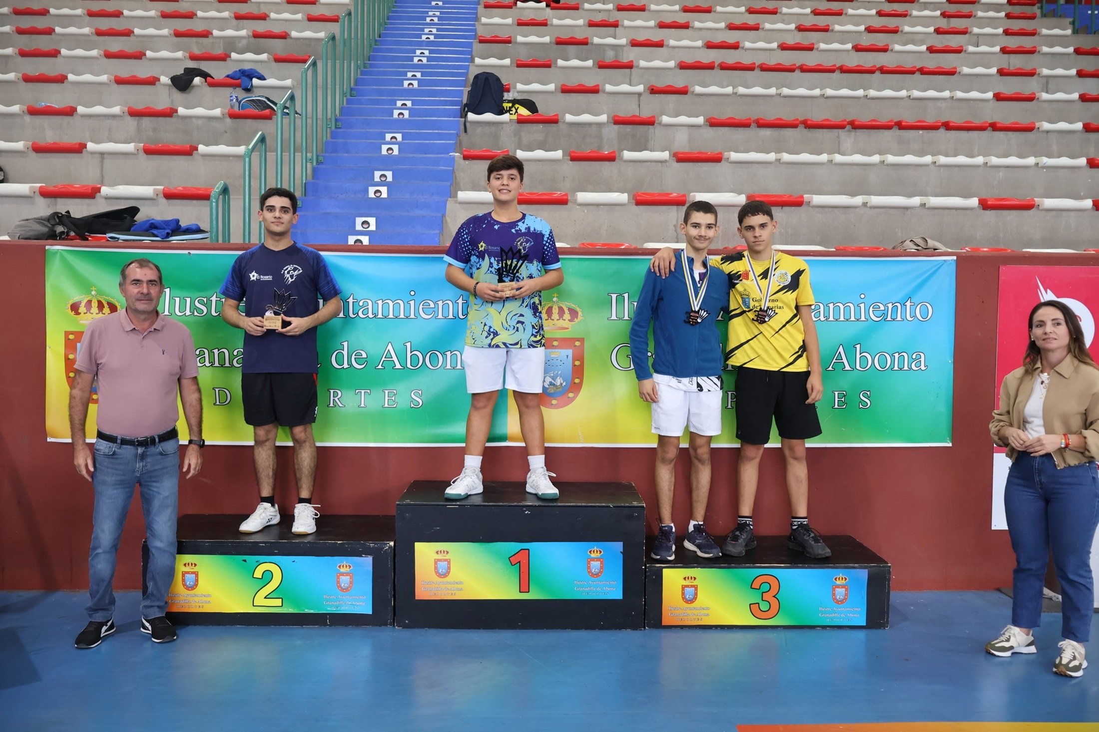 Lanzarote Raqueta Club en el podio