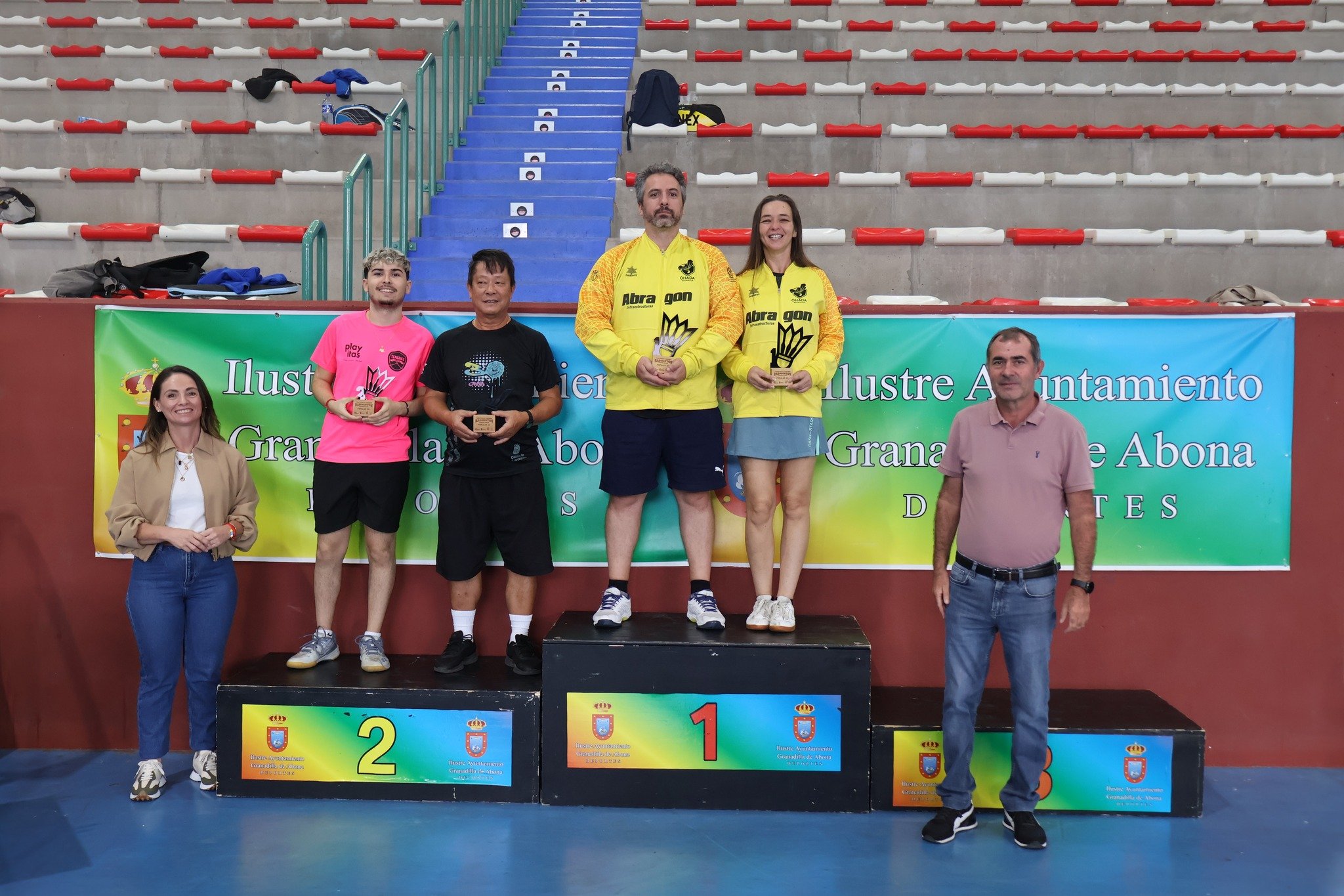 Lanzarote Raqueta Club en el podio Lanzarote Raqueta Club en el podio