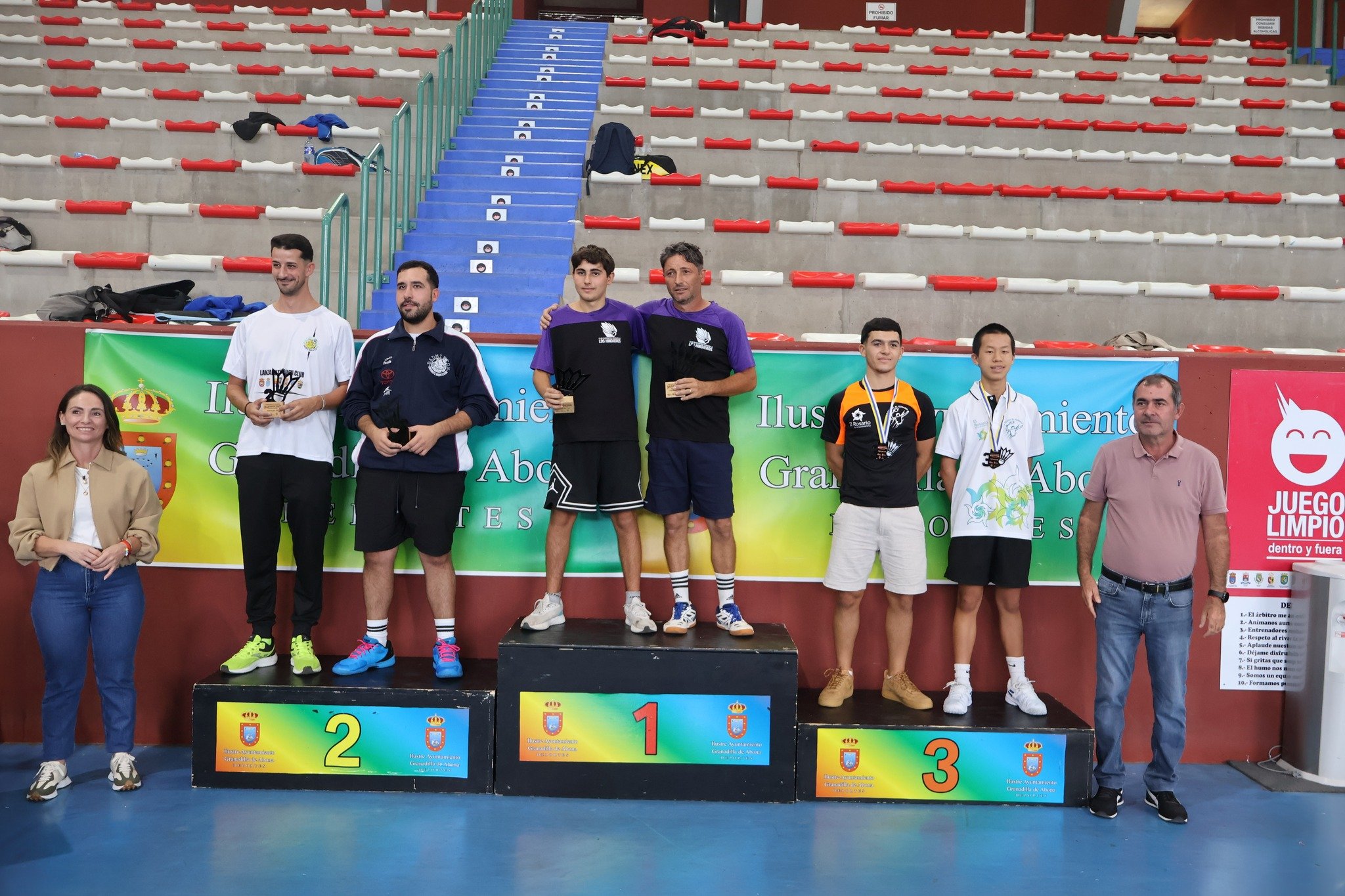 Lanzarote Raqueta Club en el podio Lanzarote Raqueta Club en el podio