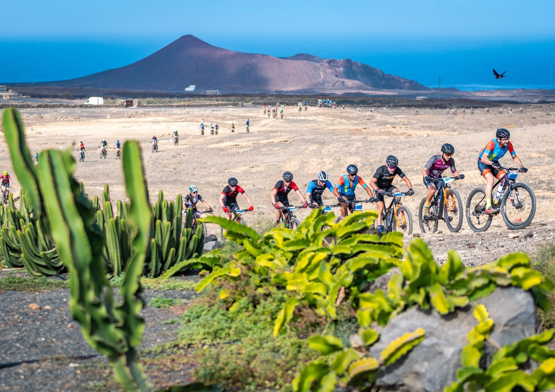 Ciclismo en Lanzarote. Imagen: Turismo Lanzarote.