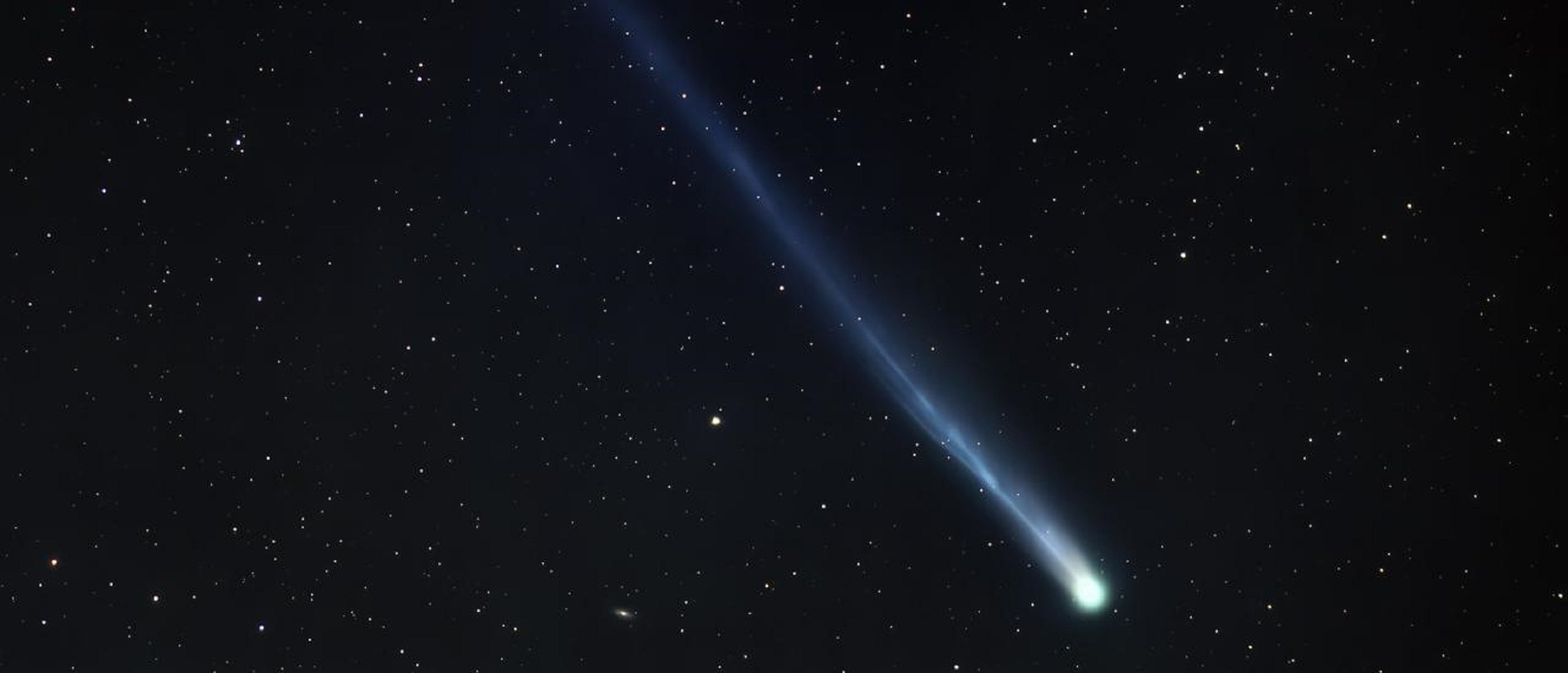 Un cometa fotografiado el 11 de octubre desde el Observatorio del Teide. Foto: Daniel López (IAC).