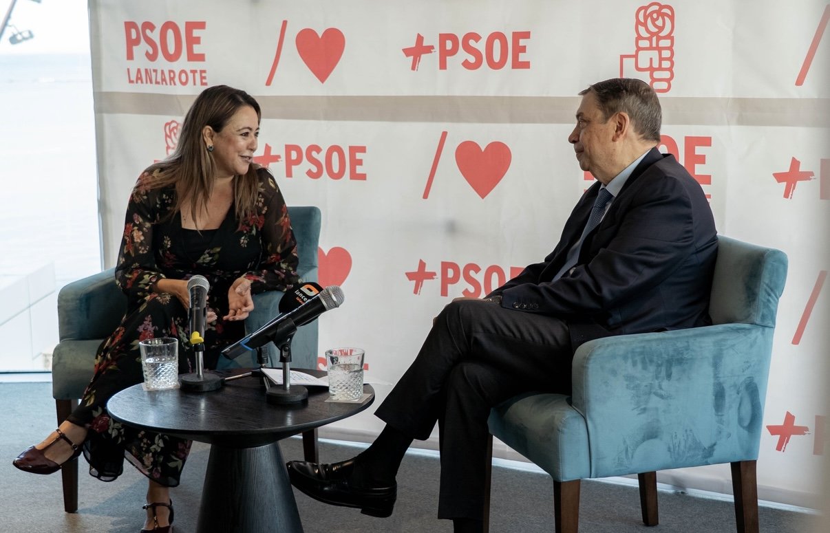 Ministro Luis Planas con el PSOE lanzaroteño Ministro Luis Planas con el PSOE lanzaroteño